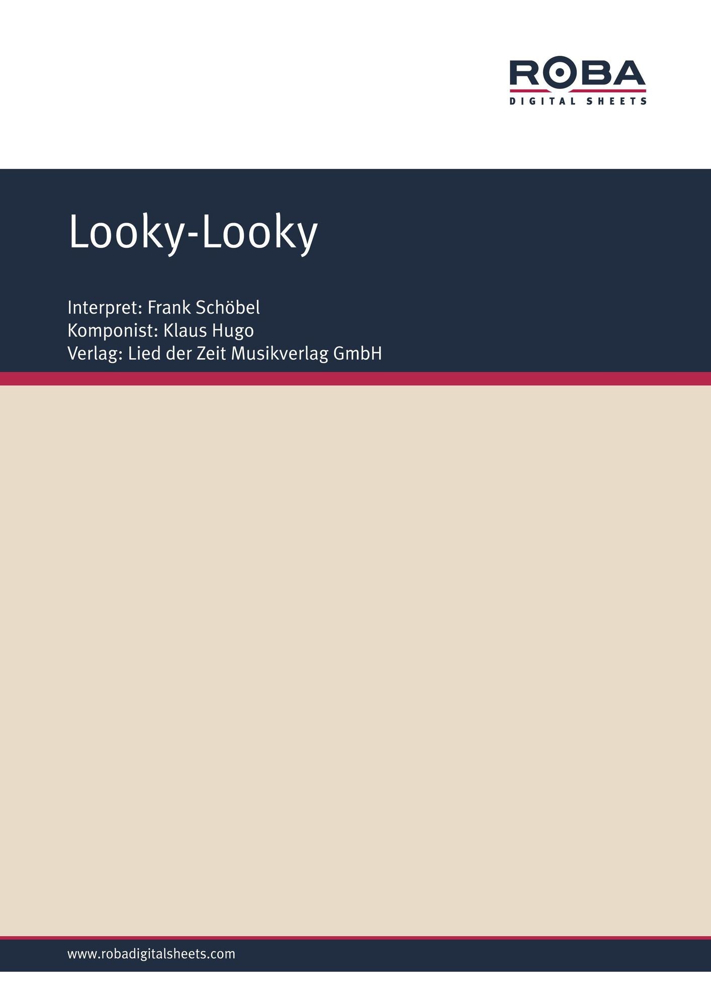 Looky-Looky: Single Songbook; as performed by Frank Schöbel