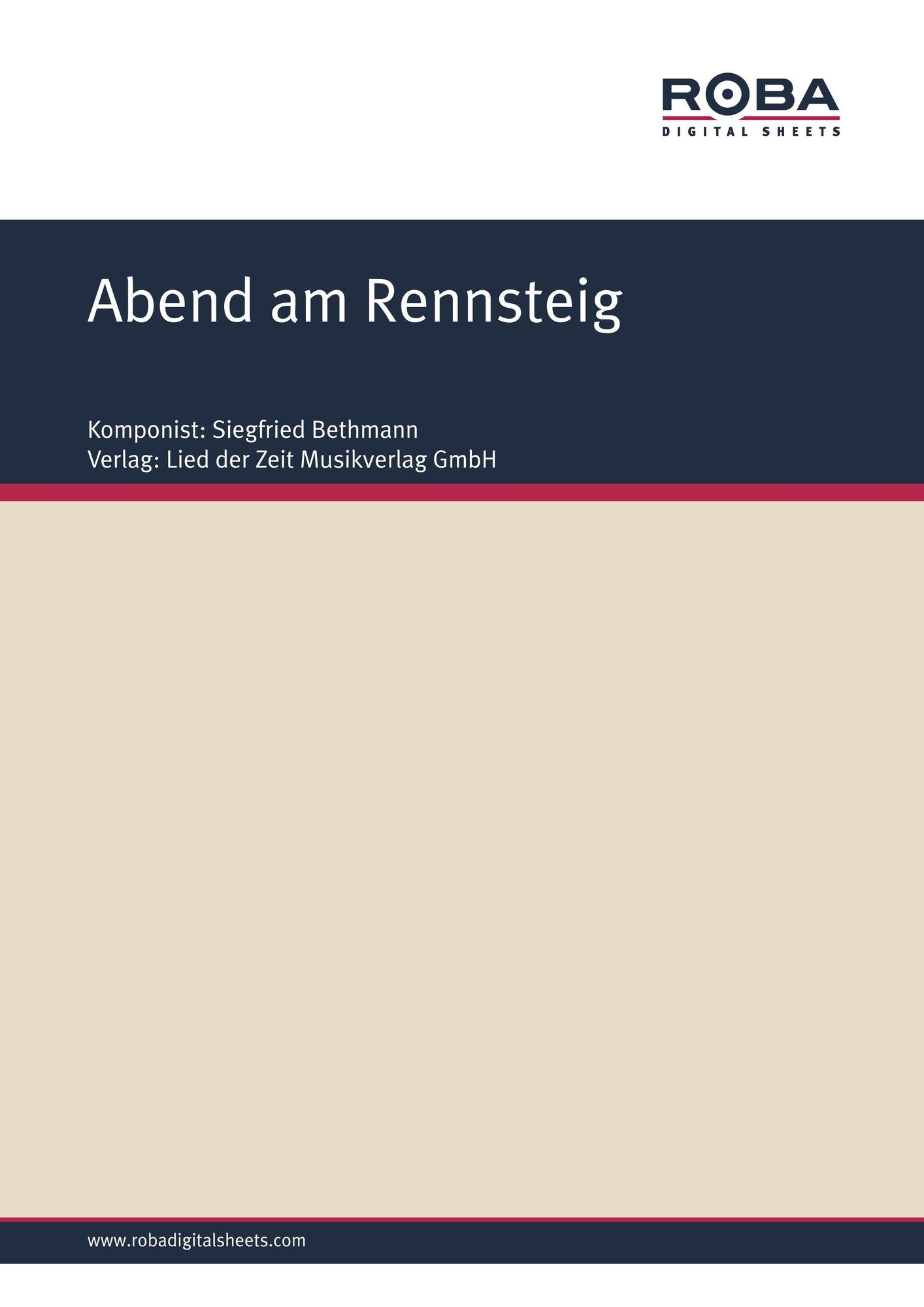 Abend am Rennsteig: Single Songbook
