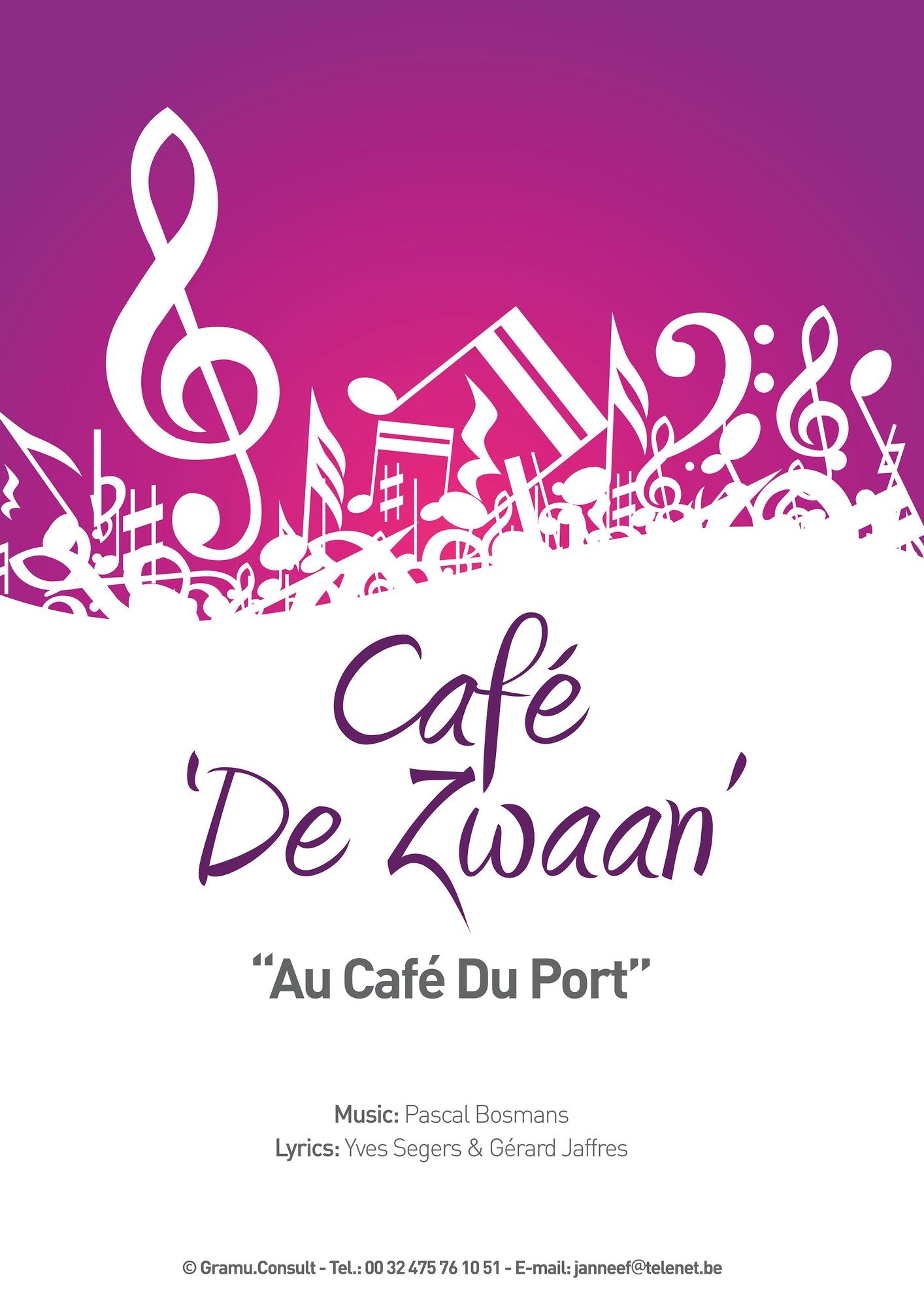 Café 'De Zwaan': "Au Café Du Port", Full Score