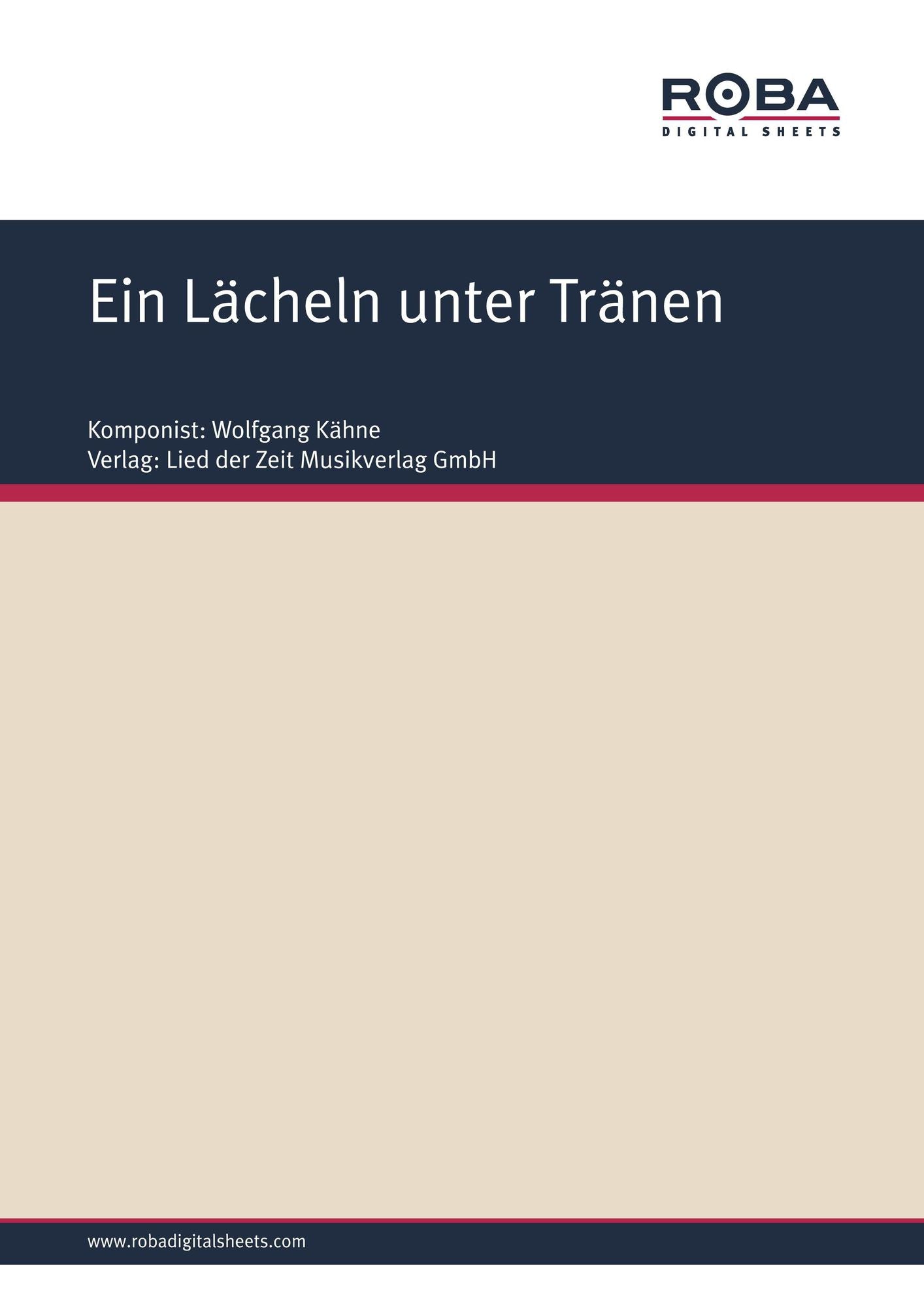 Ein Lächeln unter Tränen : Single Songbook, Accordion Arrangement