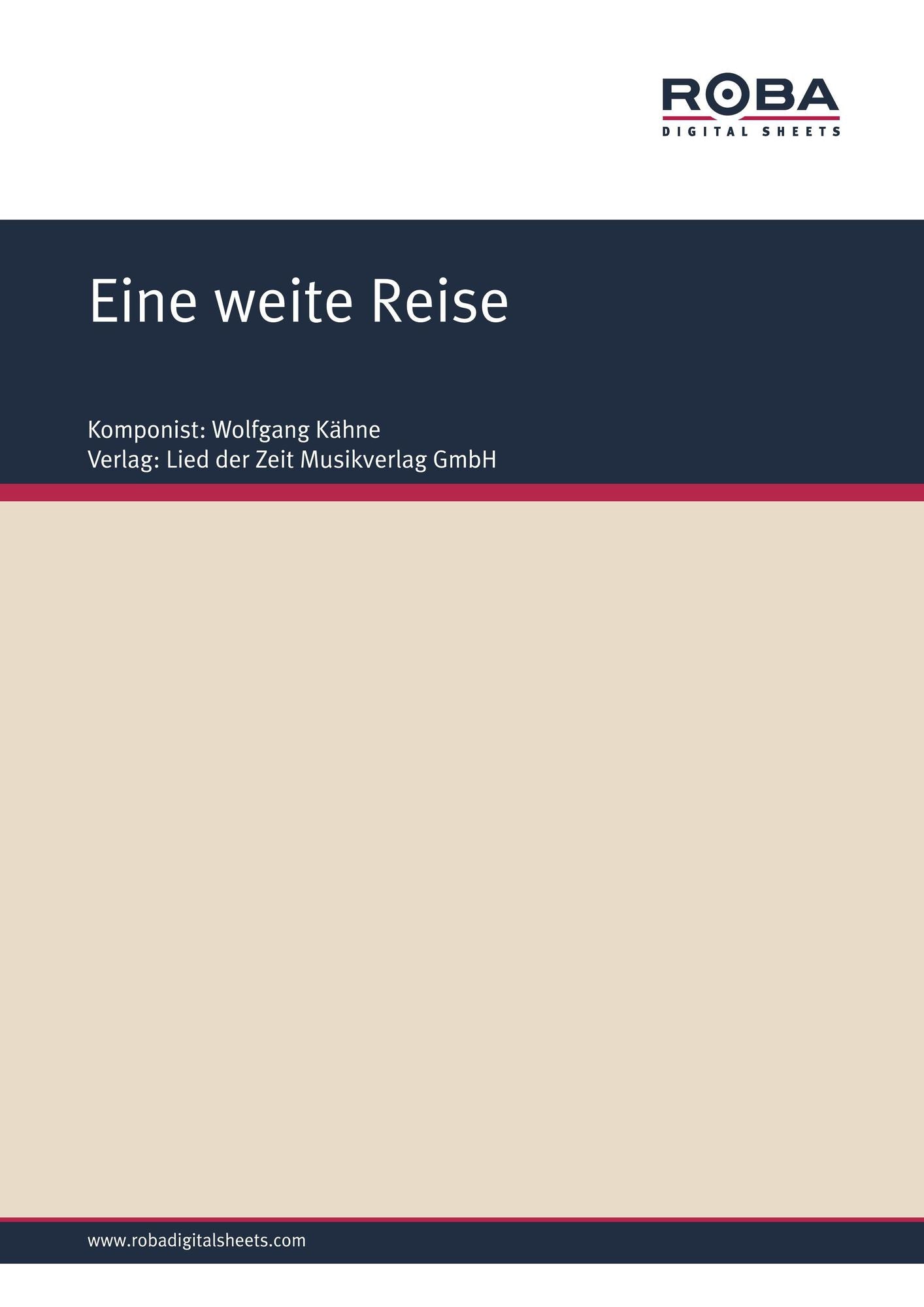 Eine weite Reise: Single Songbook