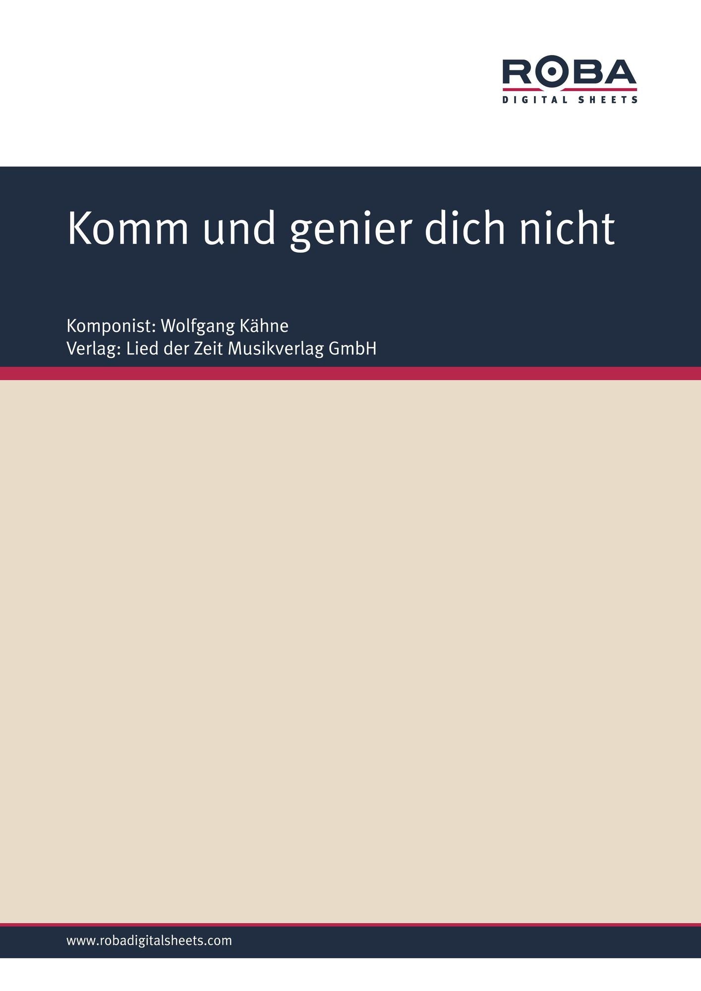 Komm und genier dich nicht: Single Songbook