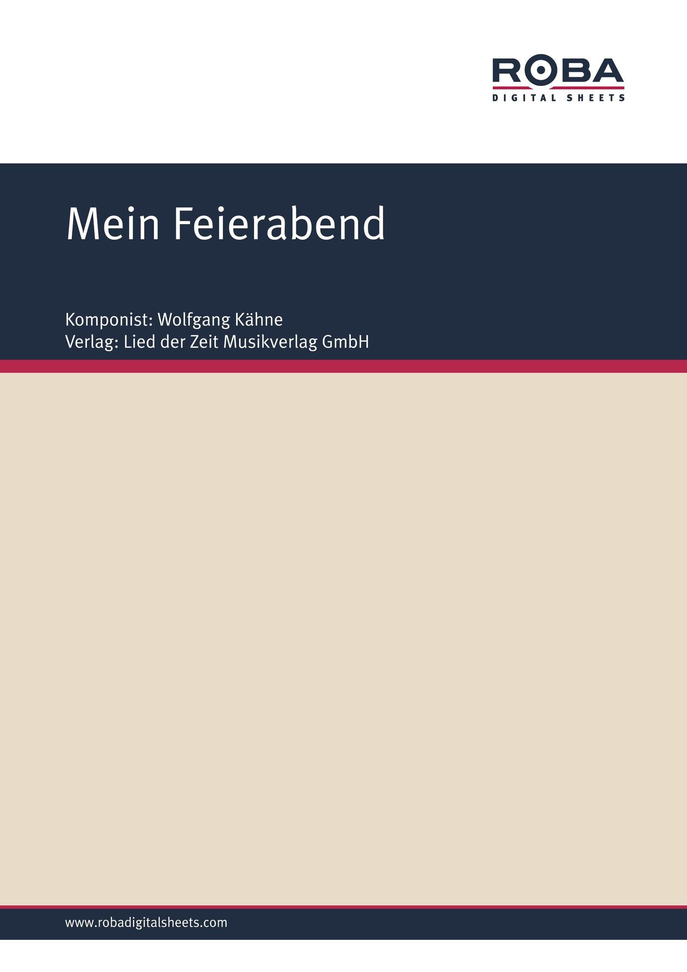 Mein Feierabend : Single Songbook