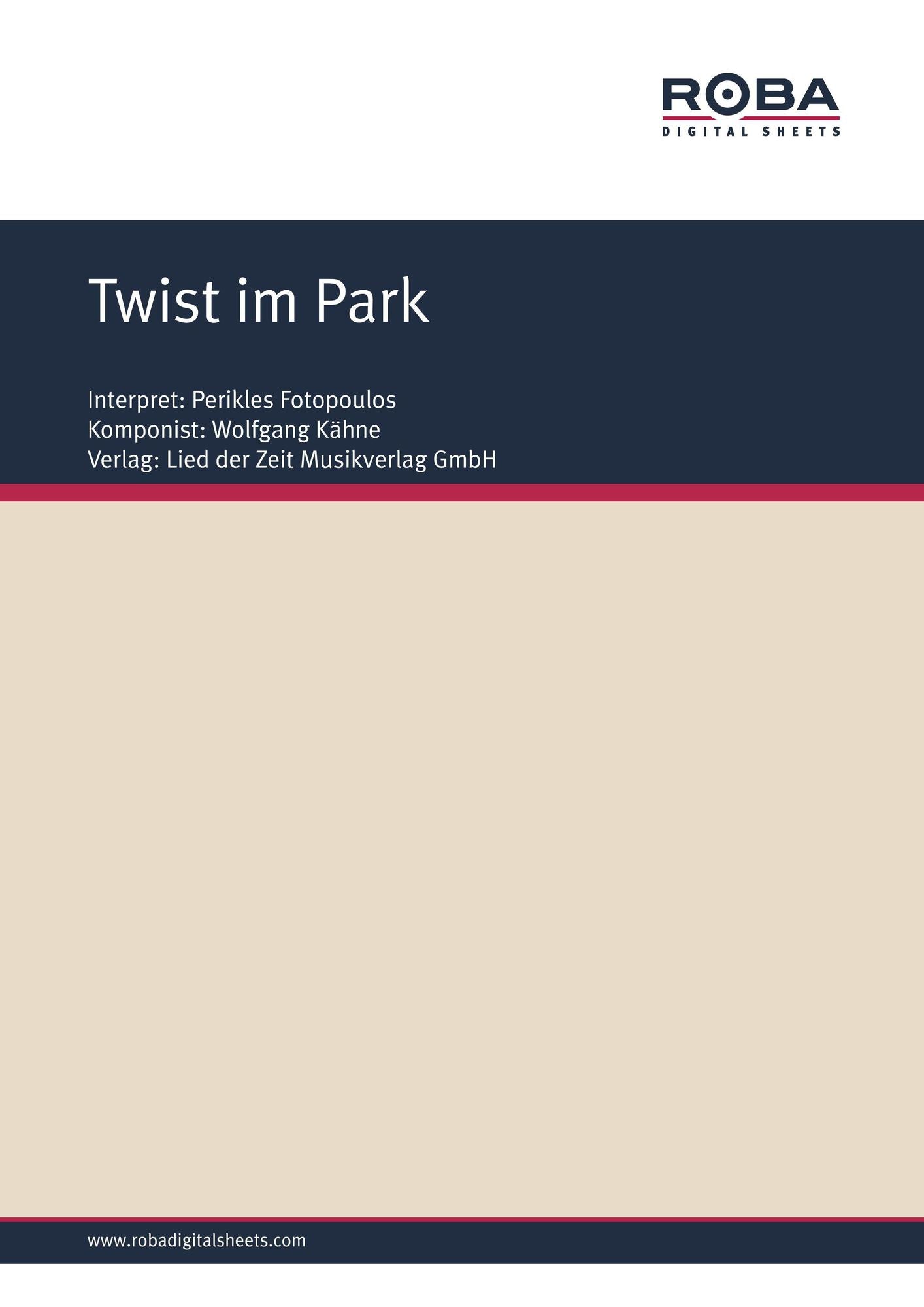 Twist im Park : as performed by Perikles Fotopoulos, Single Songbook