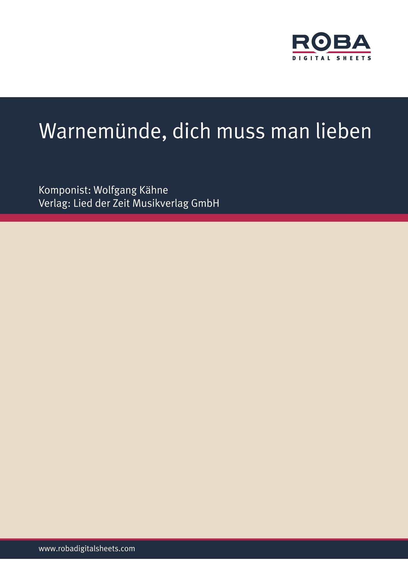 Warnemünde, dich muss man lieben : Single Songbook