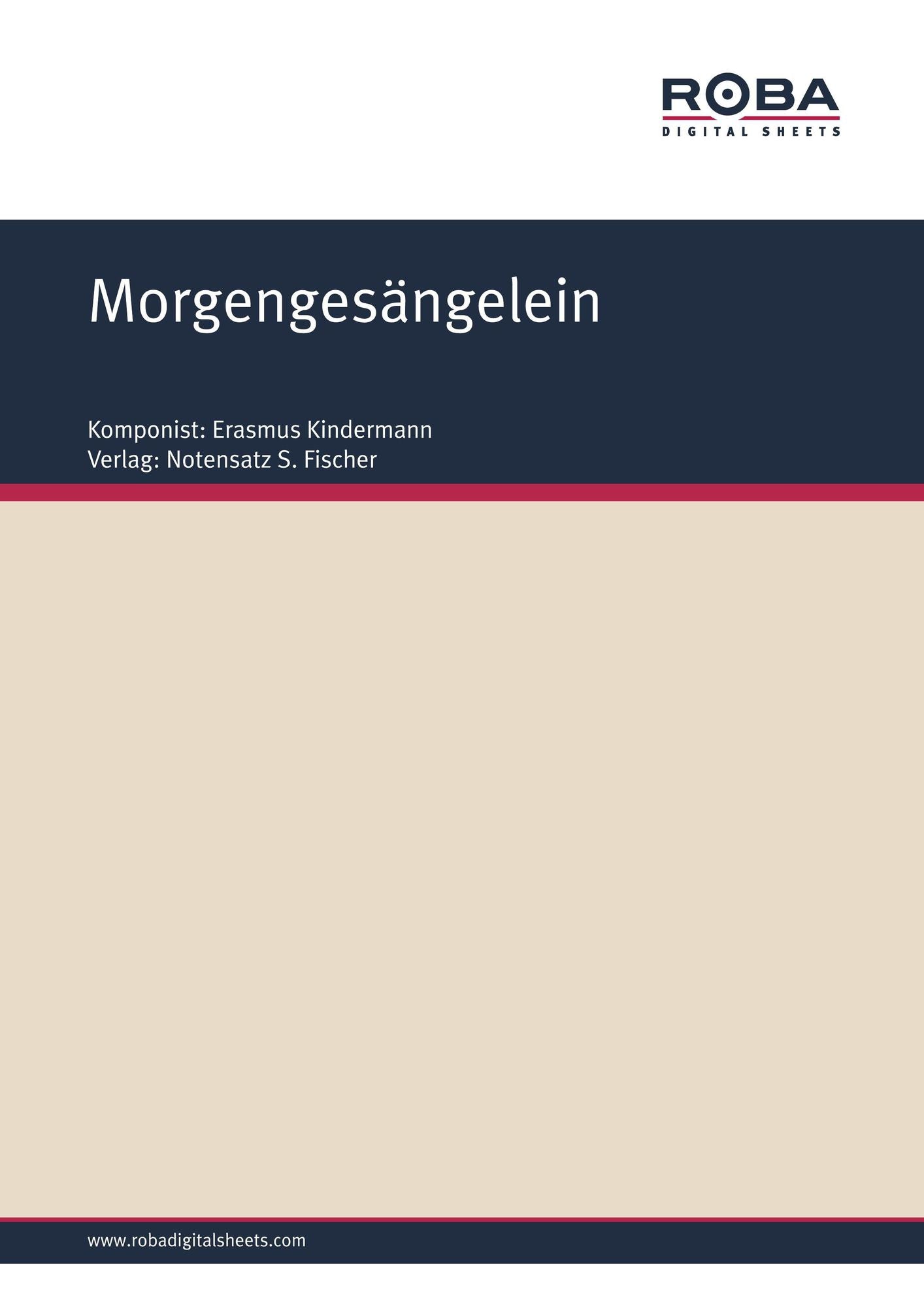 Morgengesängelein: Sheet Music