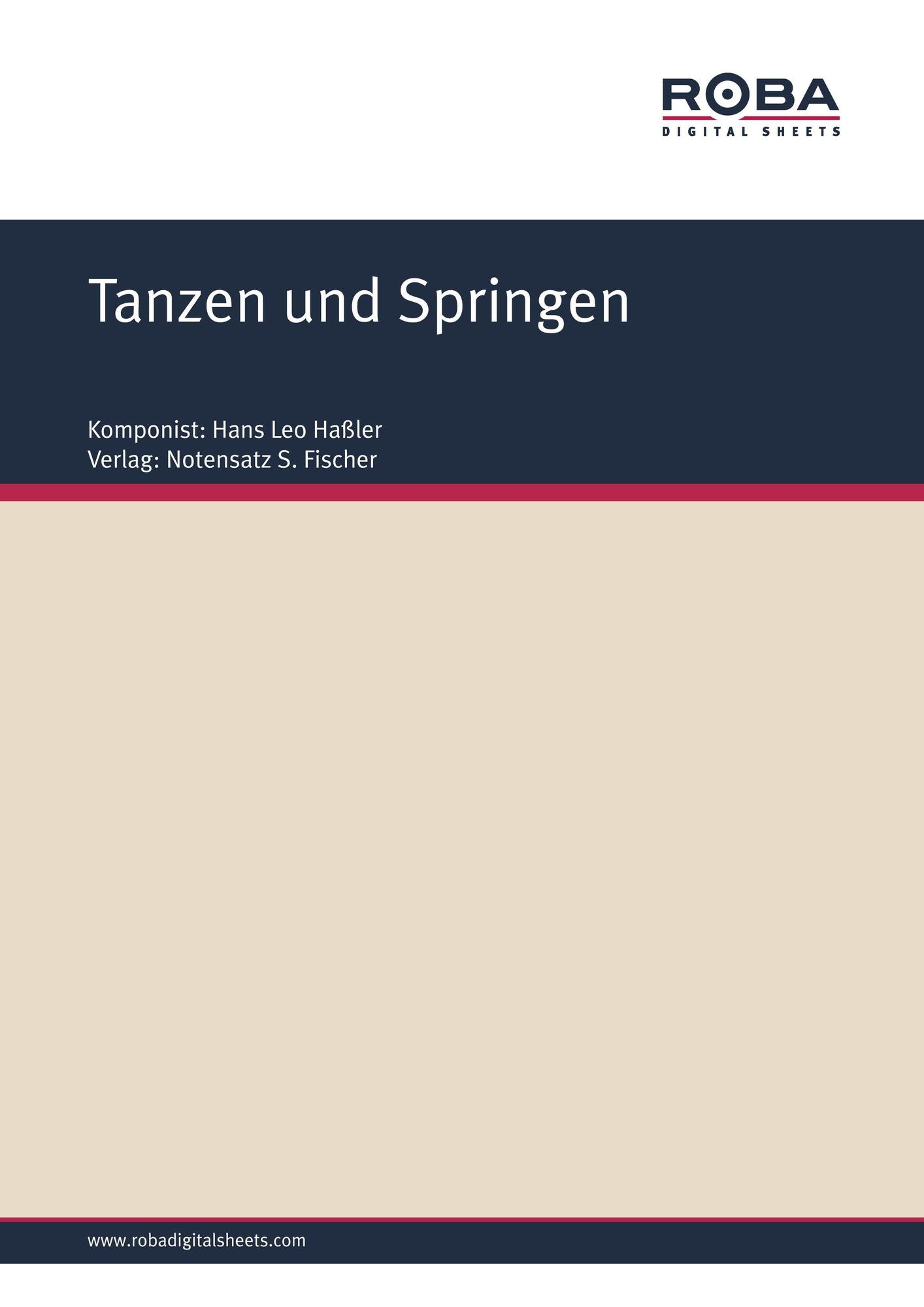 Tanzen und Springen: Sheet Music