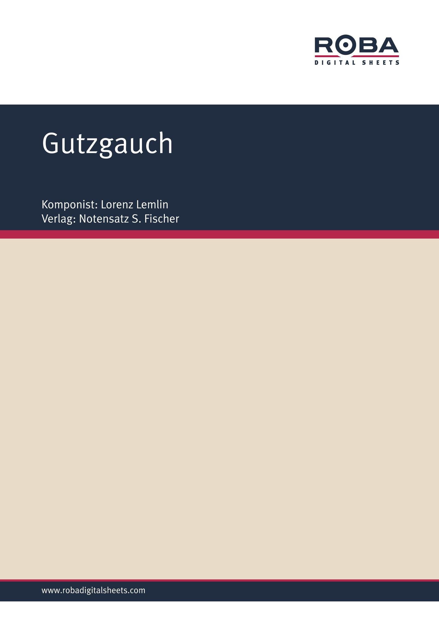 Gutzgauch: Sheet Music