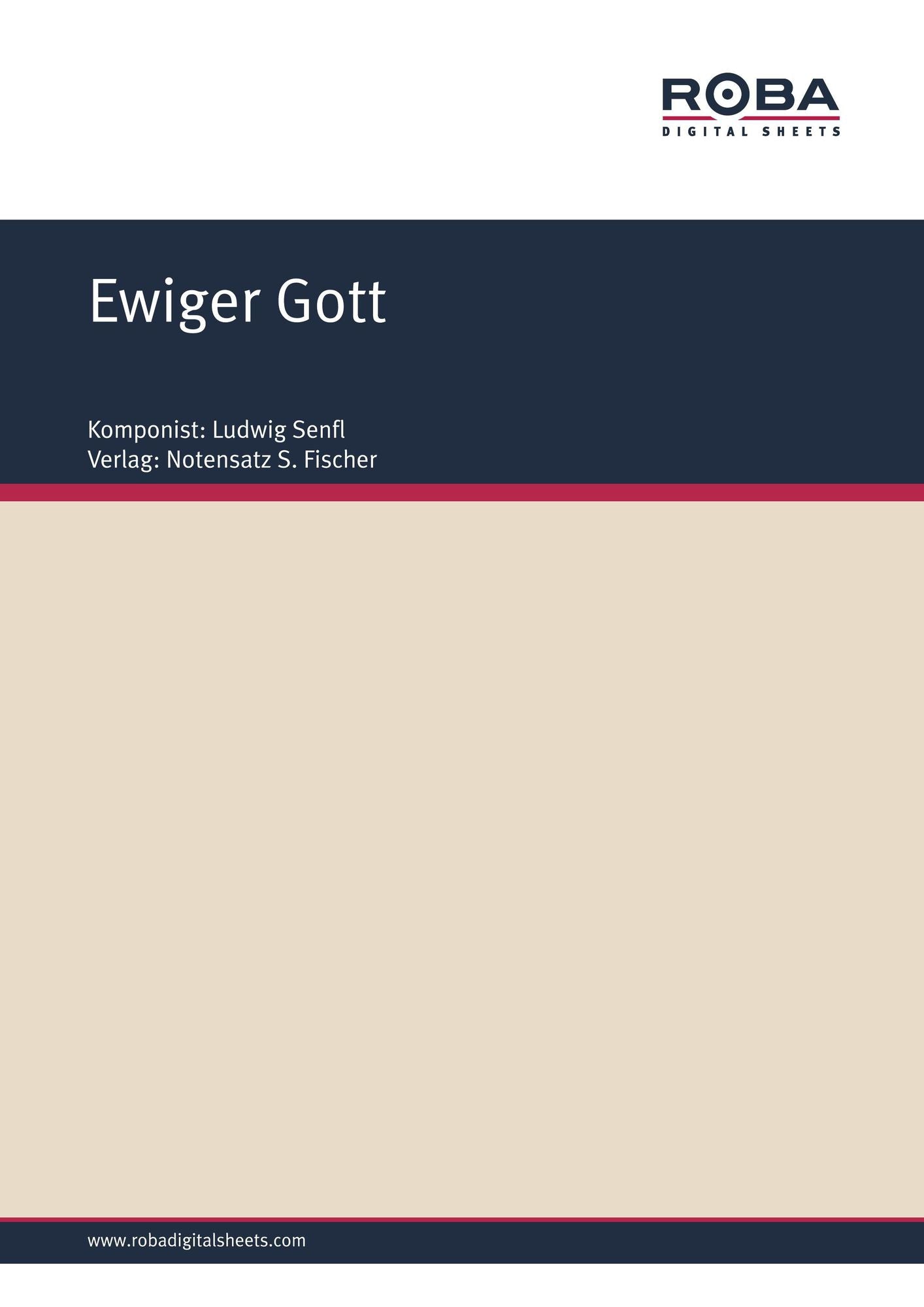Ewiger Gott: Sheet Music