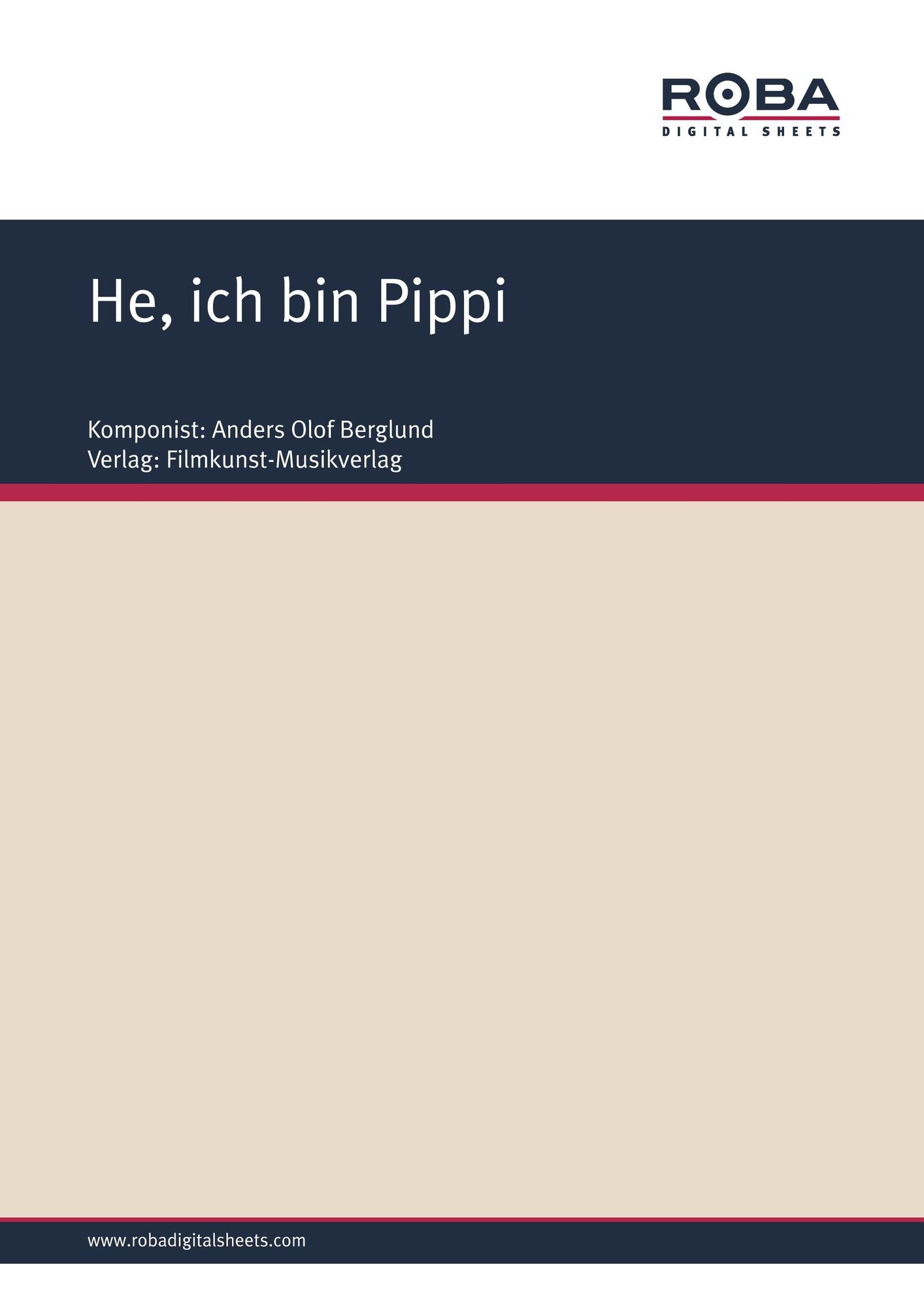 He, ich bin Pippi: Single Songbook