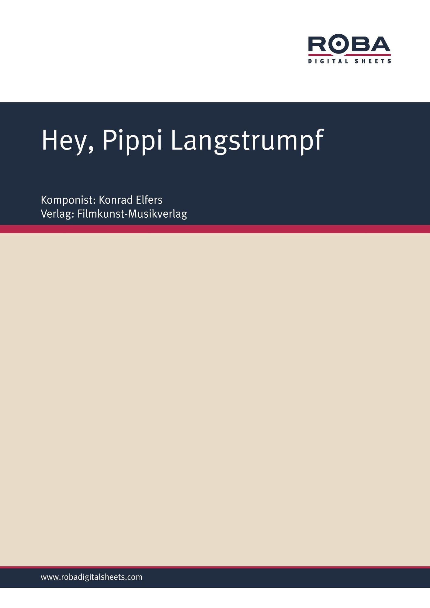Hey, Pippi Langstrumpf: Single Songbook (Standard)