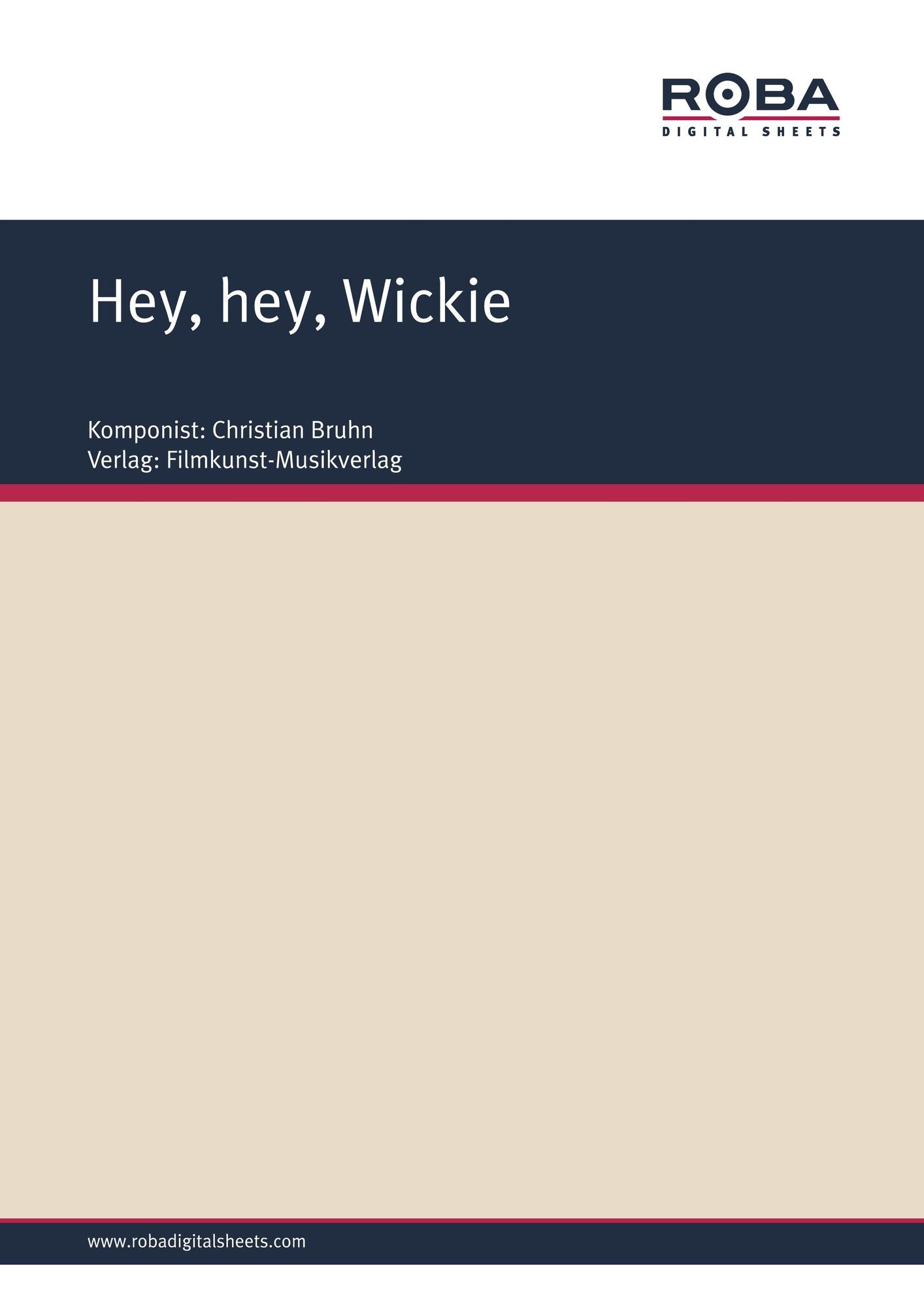 Hey, hey, Wickie: Single Songbook (Original Sheet Music / G-Major)