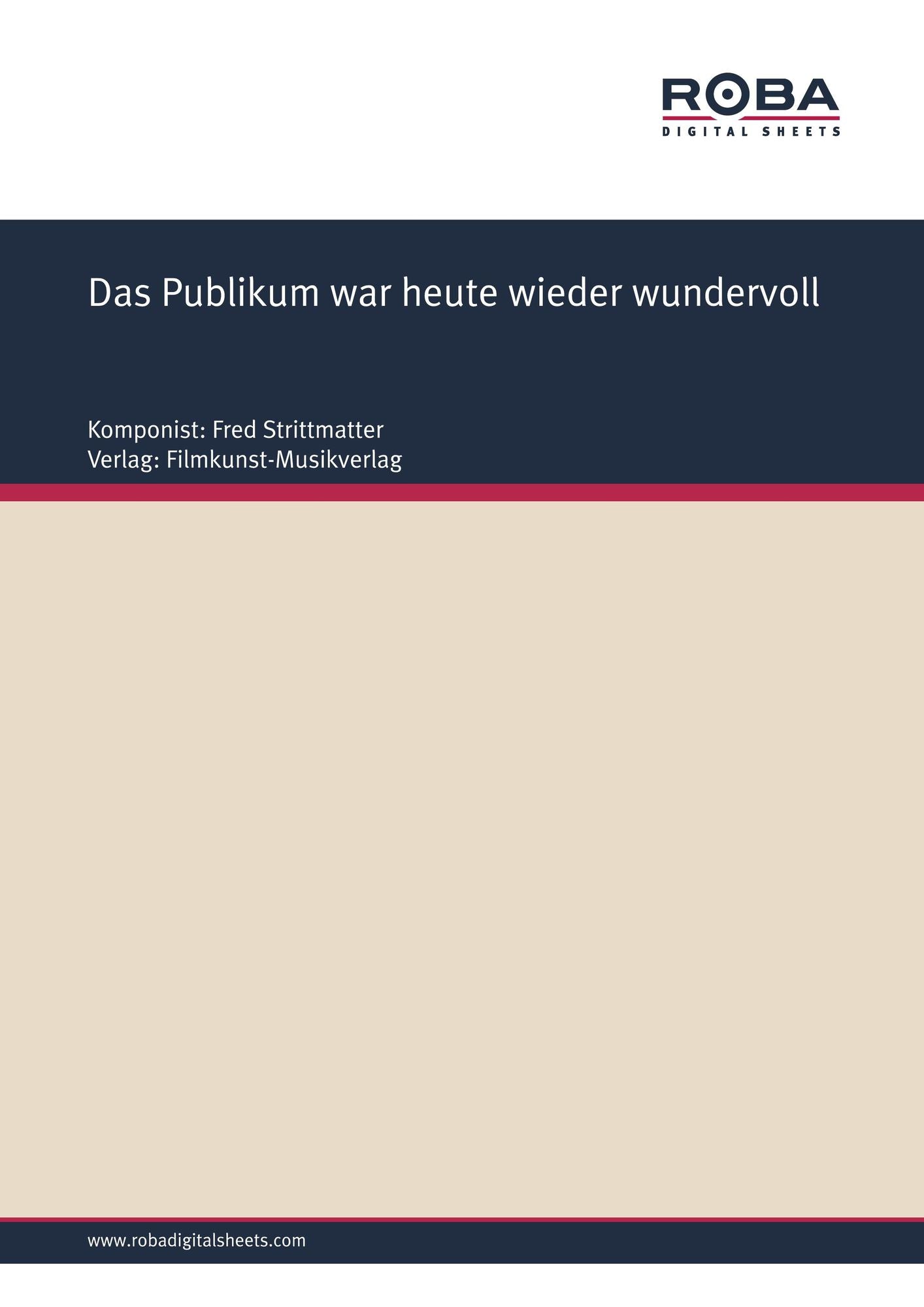Das Publikum war heute wieder wundervoll: Single Songbook