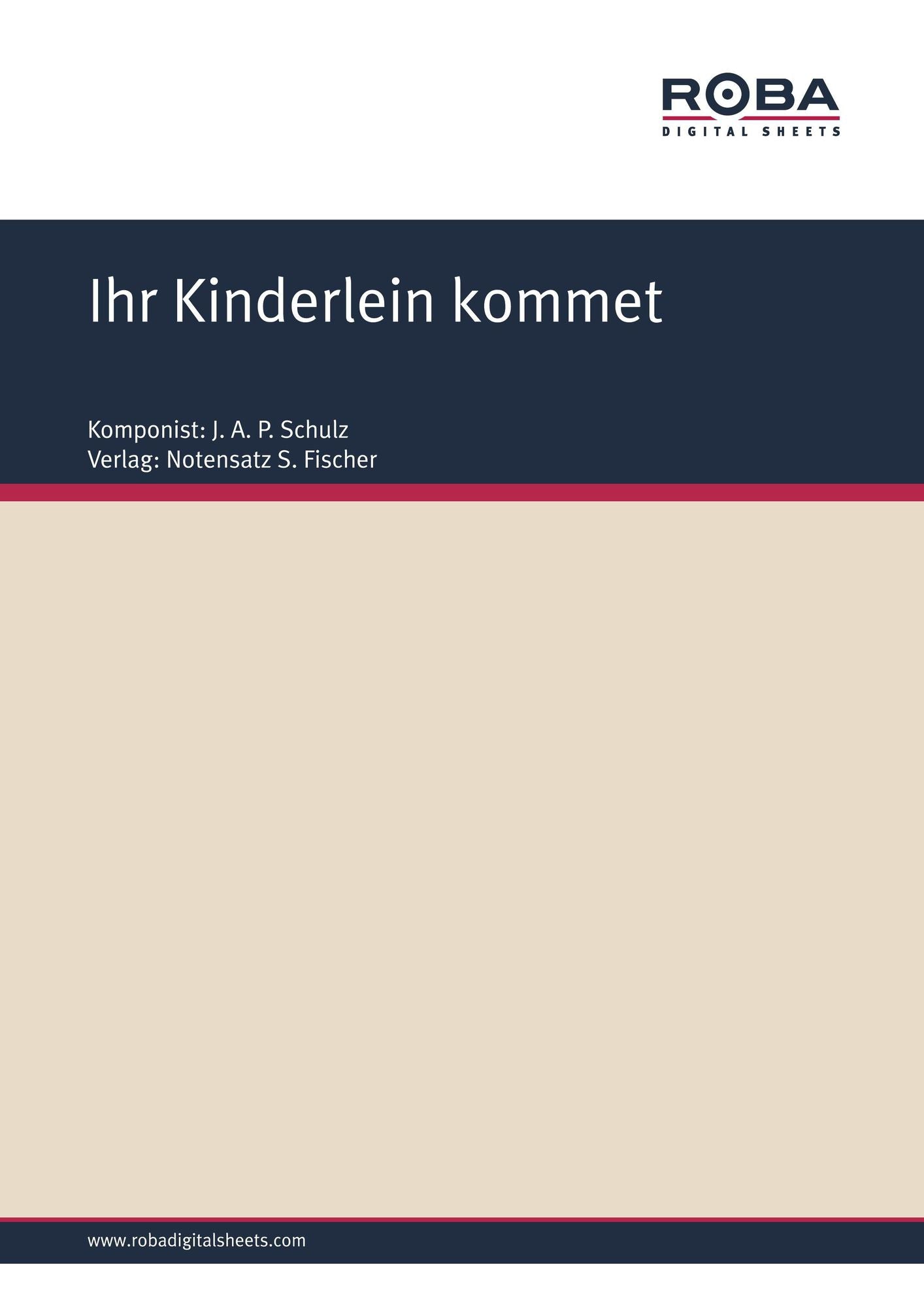 Ihr Kinderlein kommet: Sheet Music