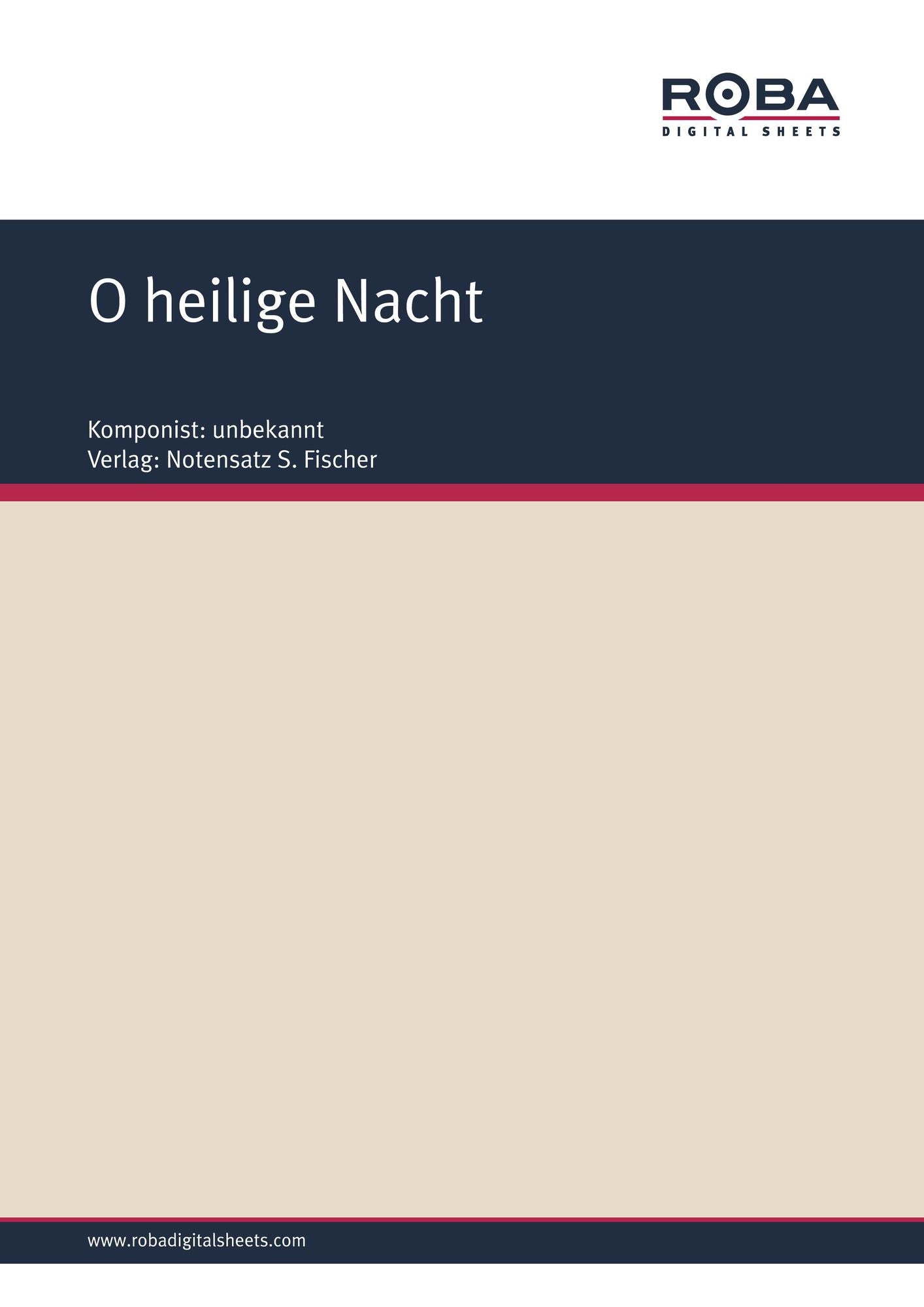 O heilige Nacht: Sheet Music