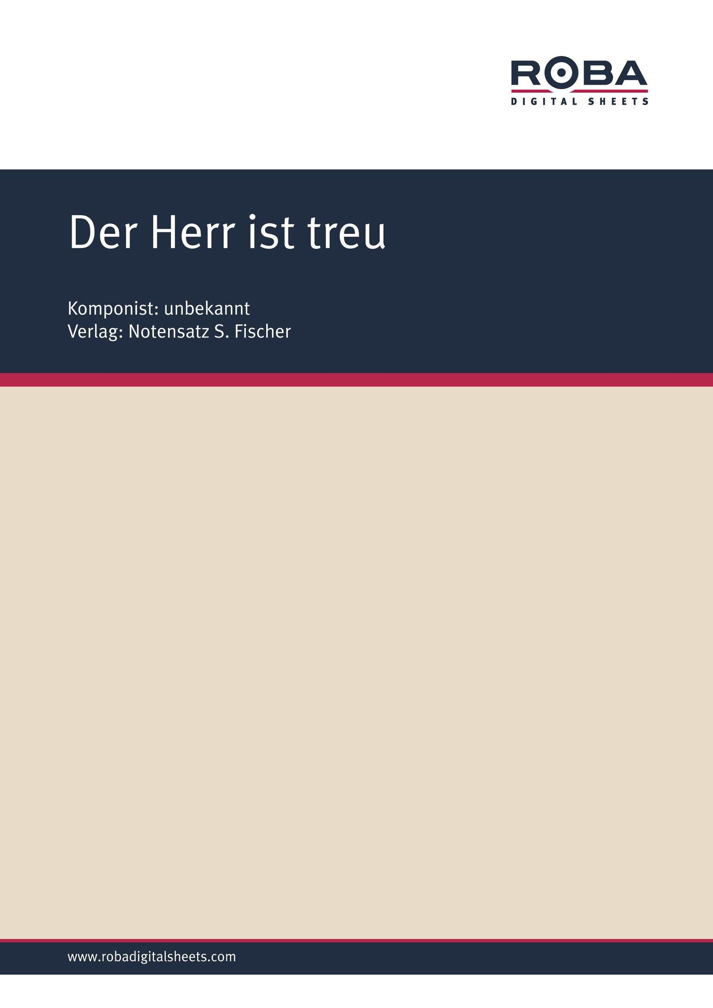 Der Herr ist treu: Sheet Music