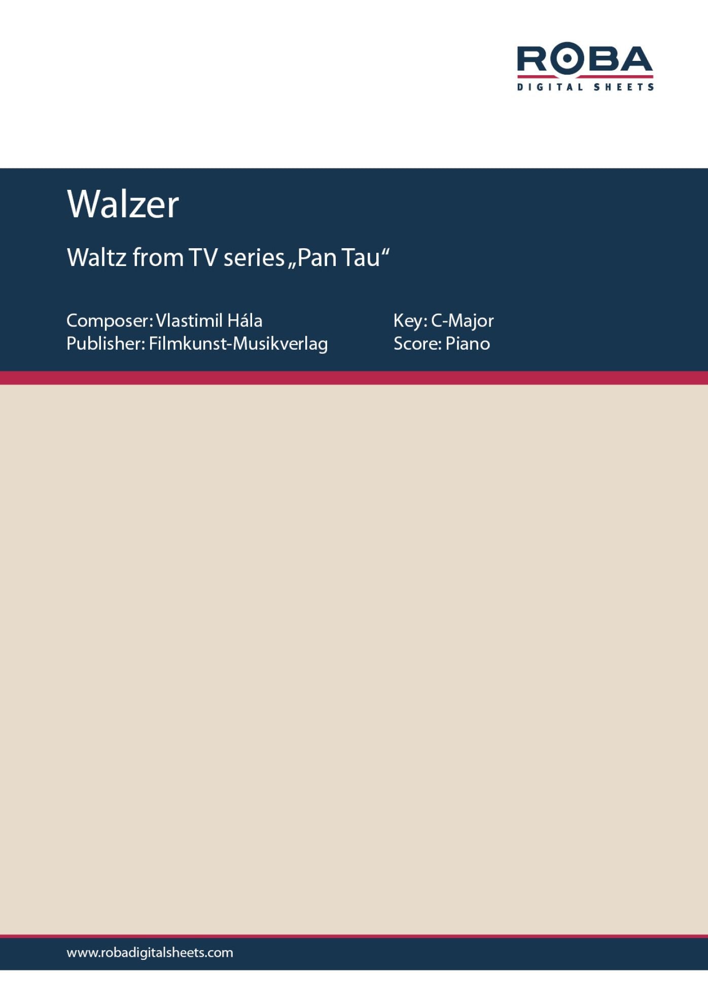 Walzer: Single Songbook; Waltz from TV series "Pan Tau"