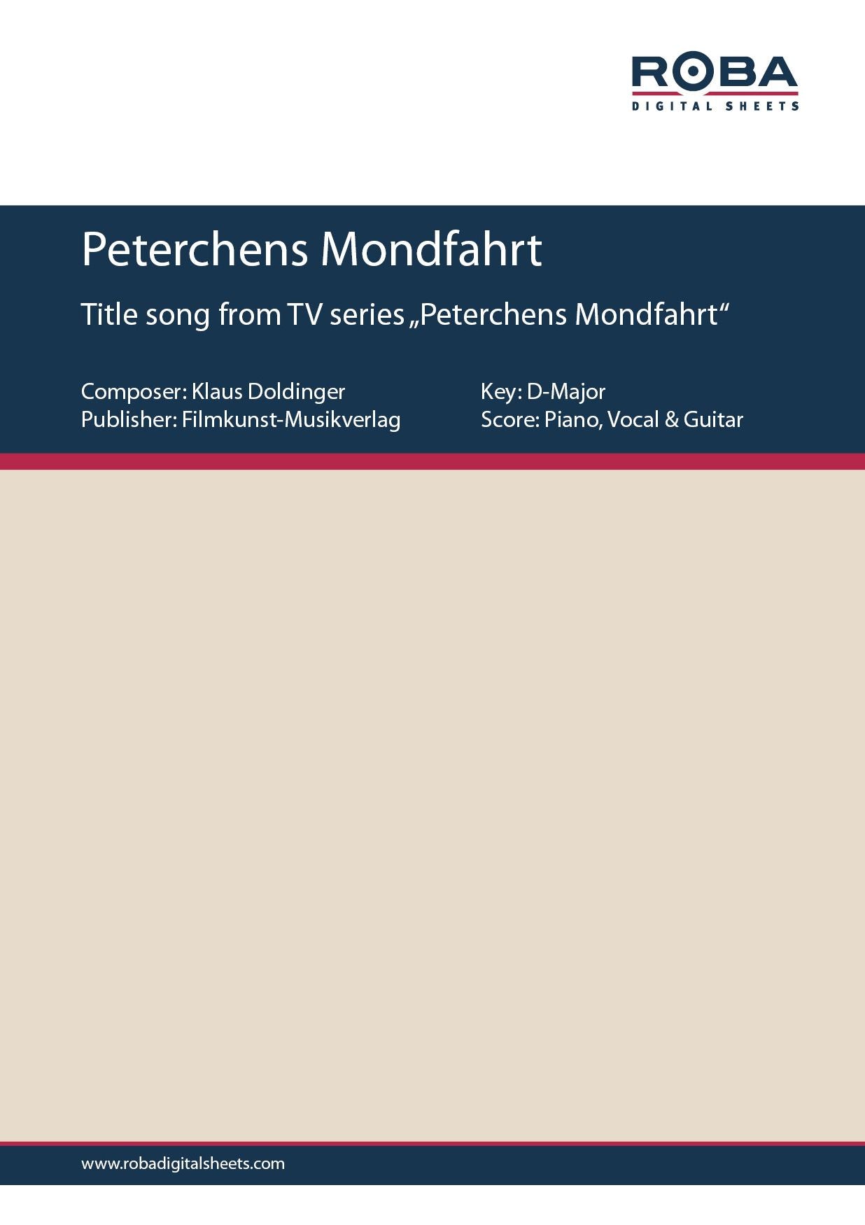 Peterchens Mondfahrt : Single Songbook