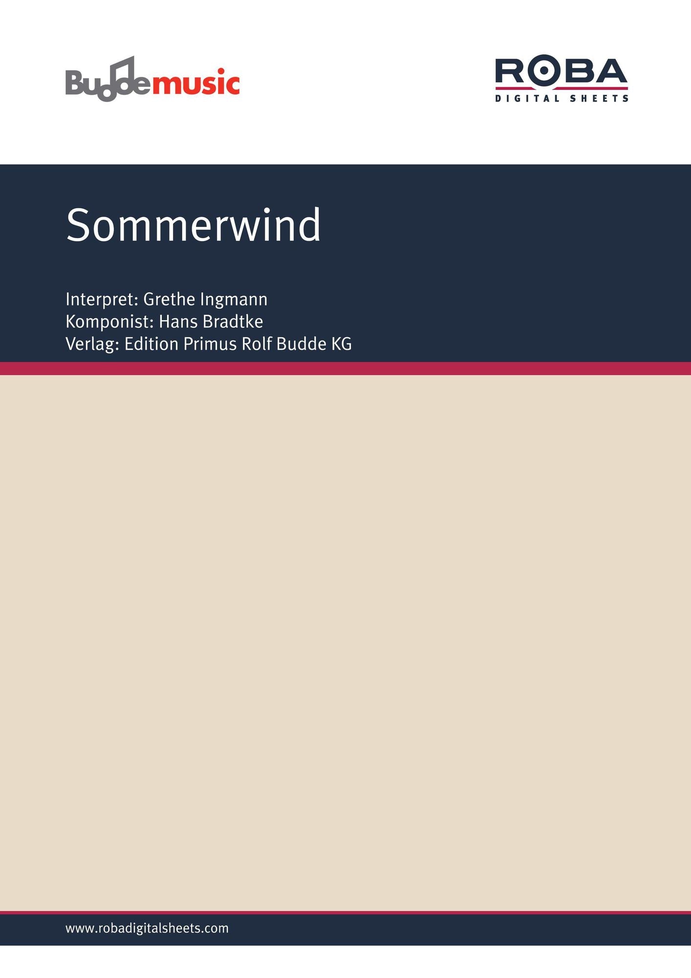 Sommerwind: as perfromed by Grethe Ingmann, Single Songbook