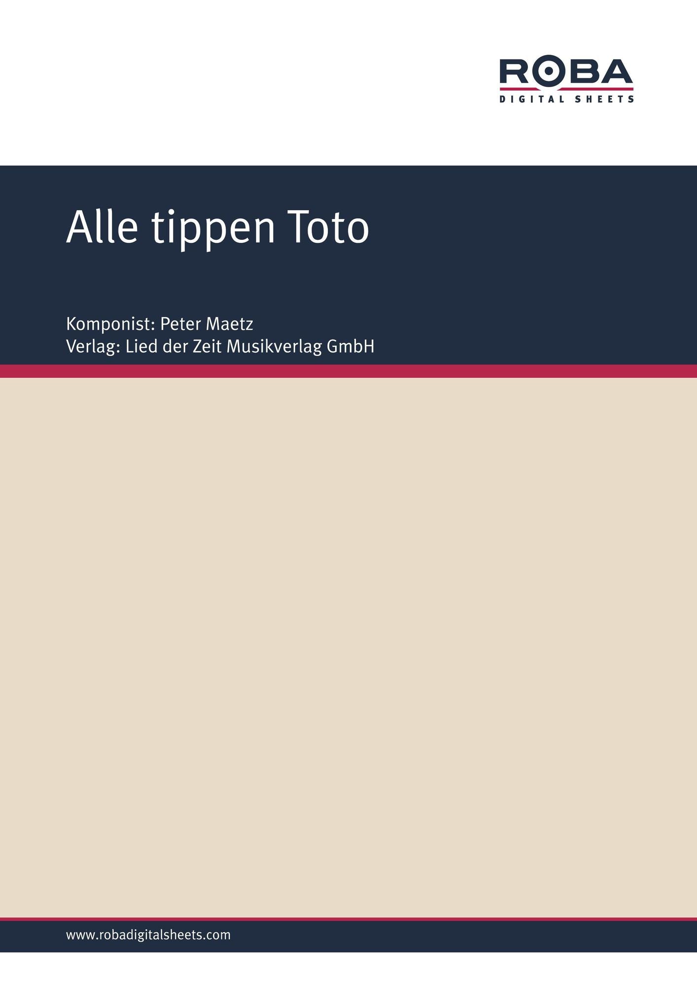 Alle tippen Toto : Single Songbook