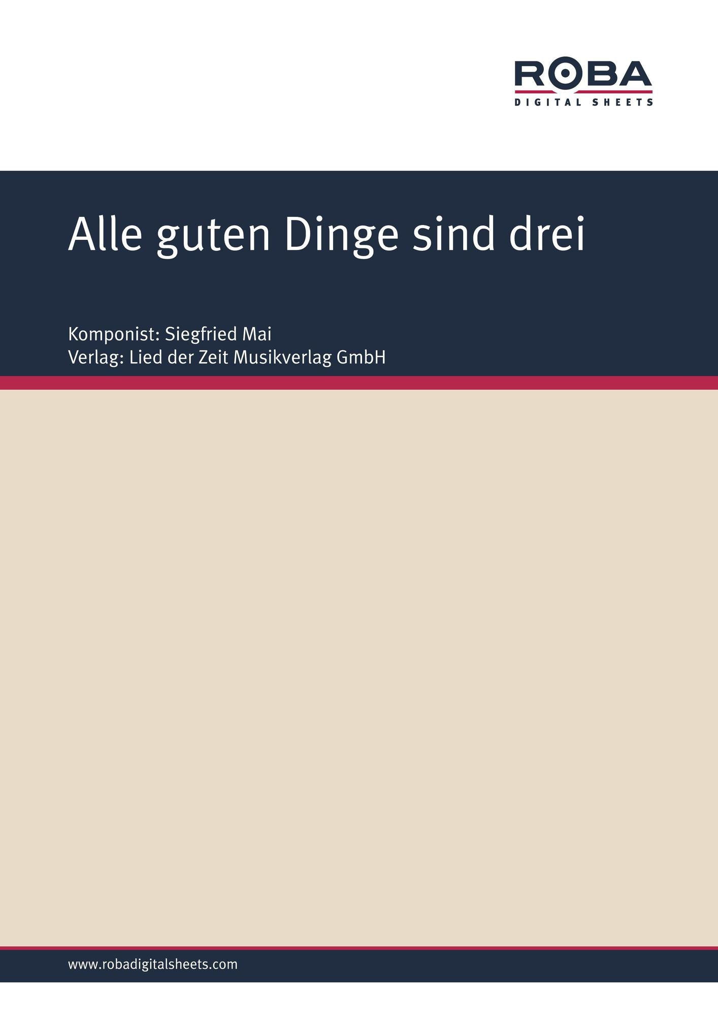 Alle guten Dinge sind drei: Single Songbook