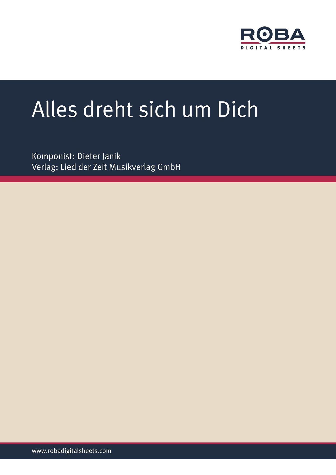 Alles dreht sich um Dich : Single Songbook