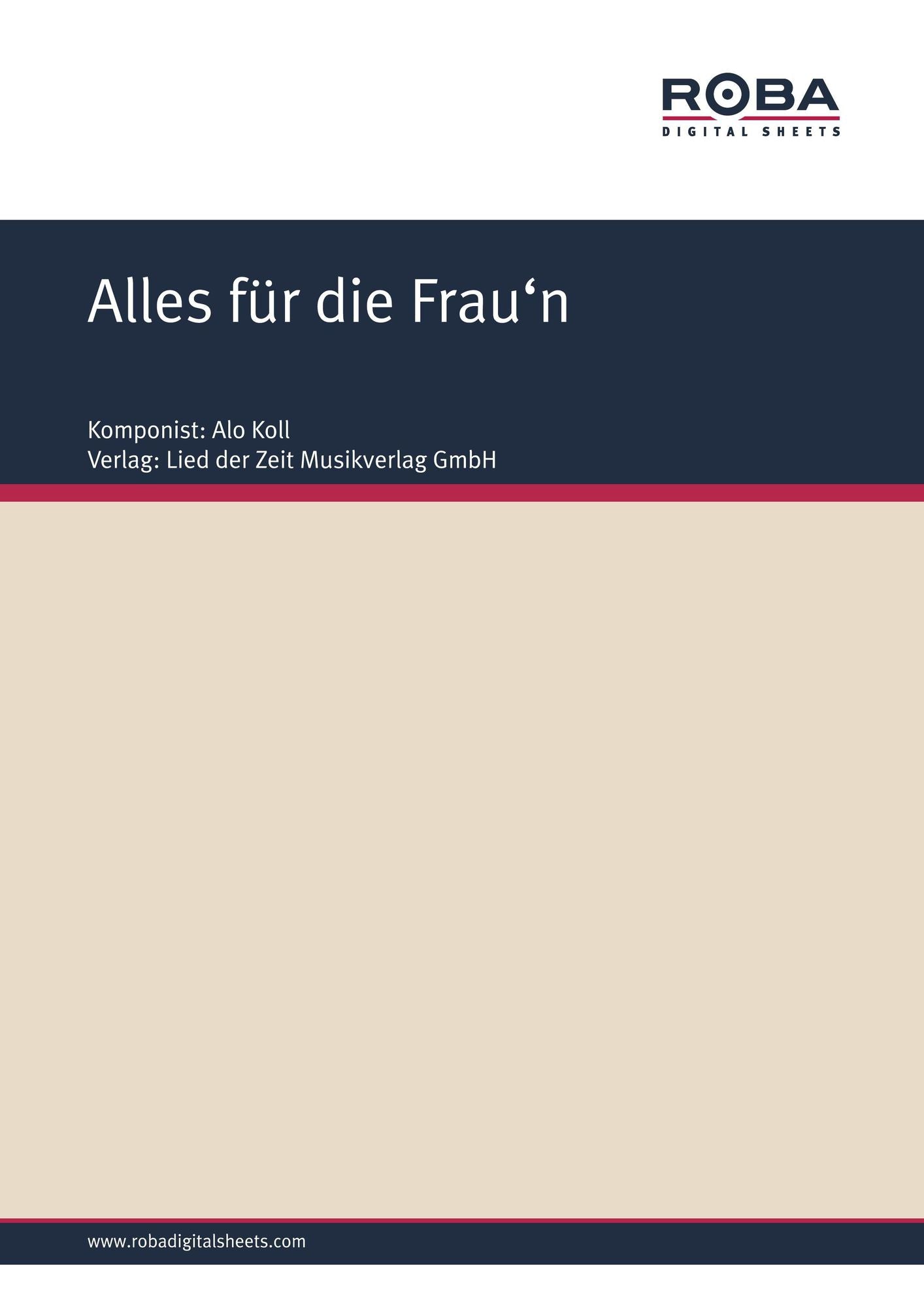 Alles für die Frau'n: Single Songbook