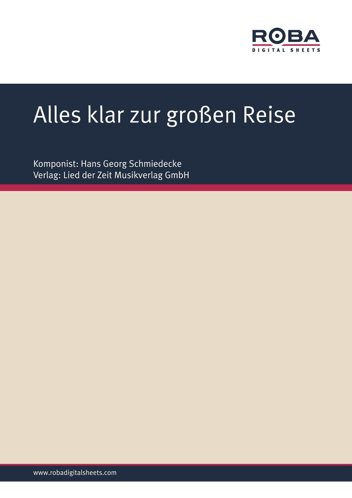 Alles klar zur großen Reise: Single Songbook