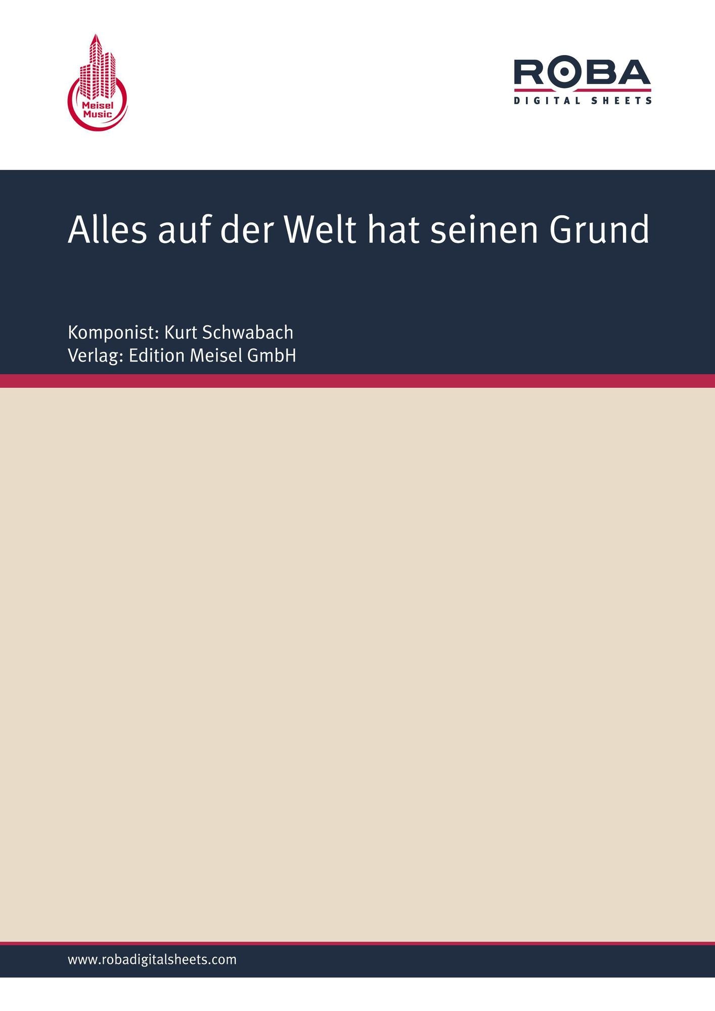 Alles auf der Welt hat seinen Grund: Single Songbook