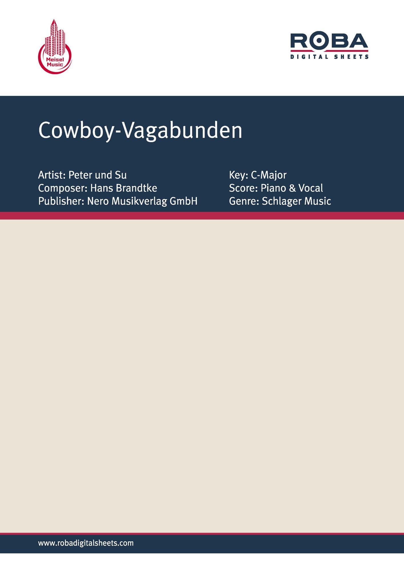 Cowboy-Vagabunden: as performed by Peter und Su, Single Songbook