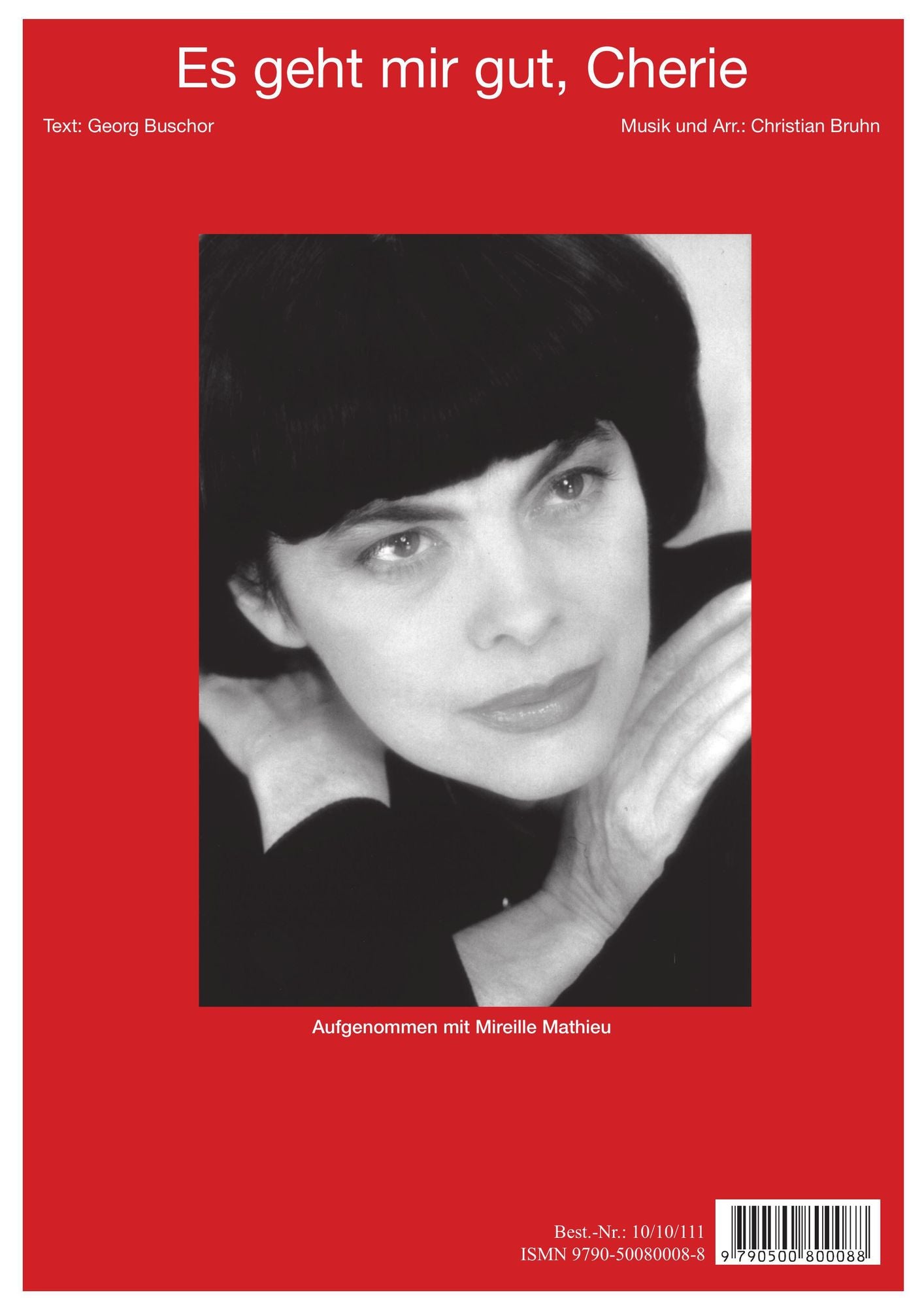 Es geht mir gut, Chéri: as performed by Mireille Mathieu, Single Songbook