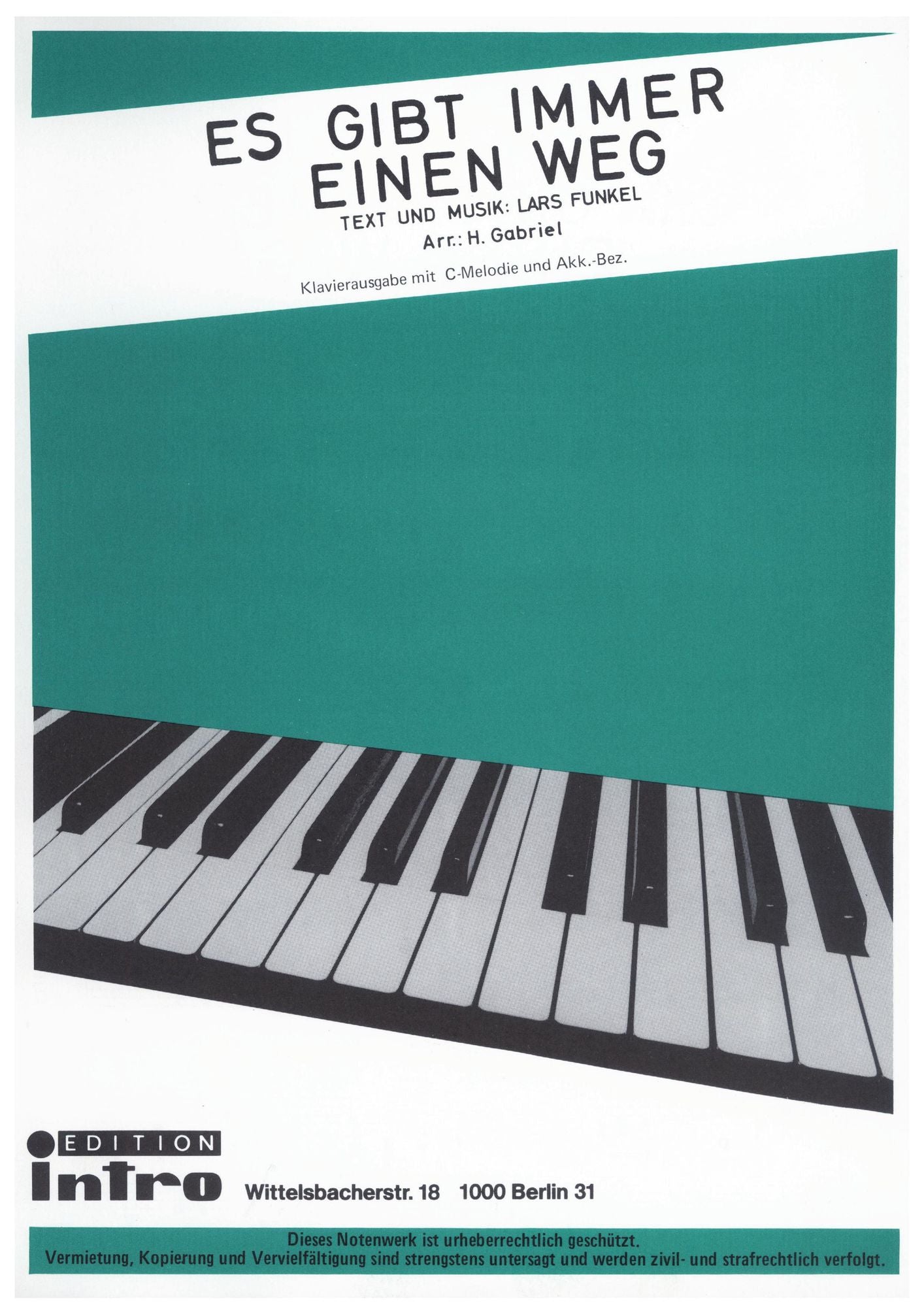 Es gibt immer einen Weg : as performed by Fred Bertelmann, Single Songbook