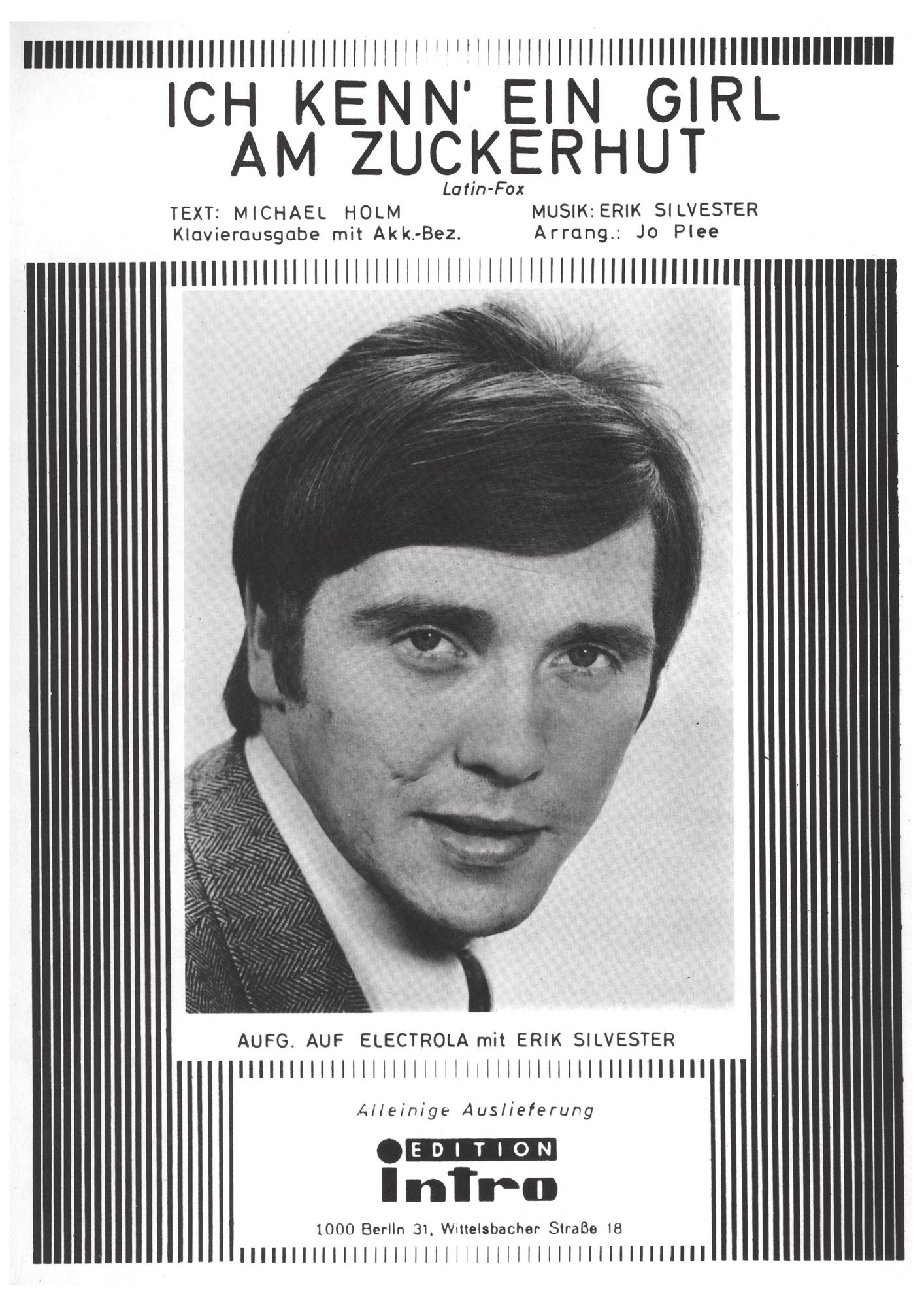 Ich kenn' ein Girl am Zuckerhut: as performed by Erik Silvester, Single Songbook