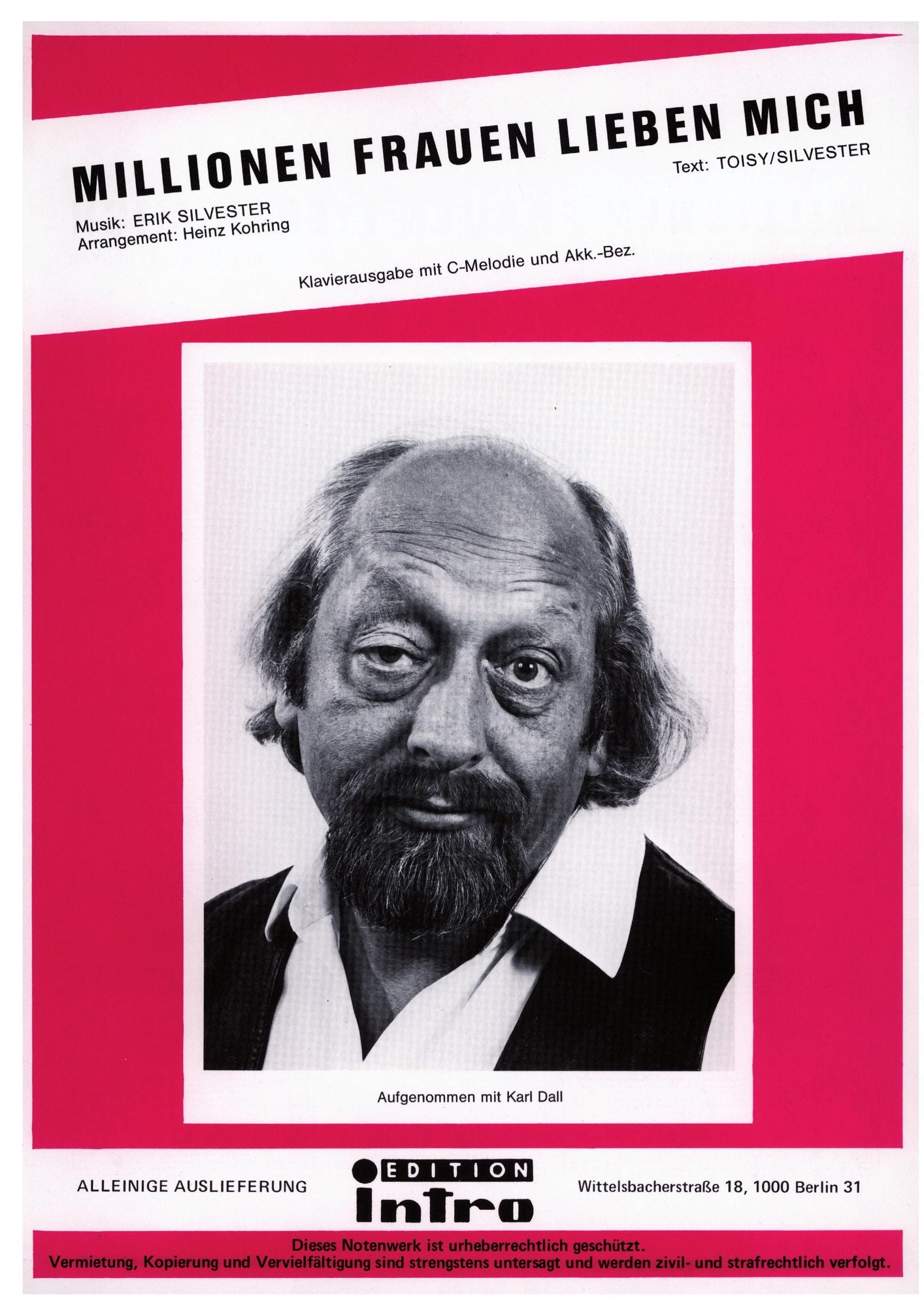 Millionen Frauen lieben mich: as performed by Karl Dall, Single Songbook