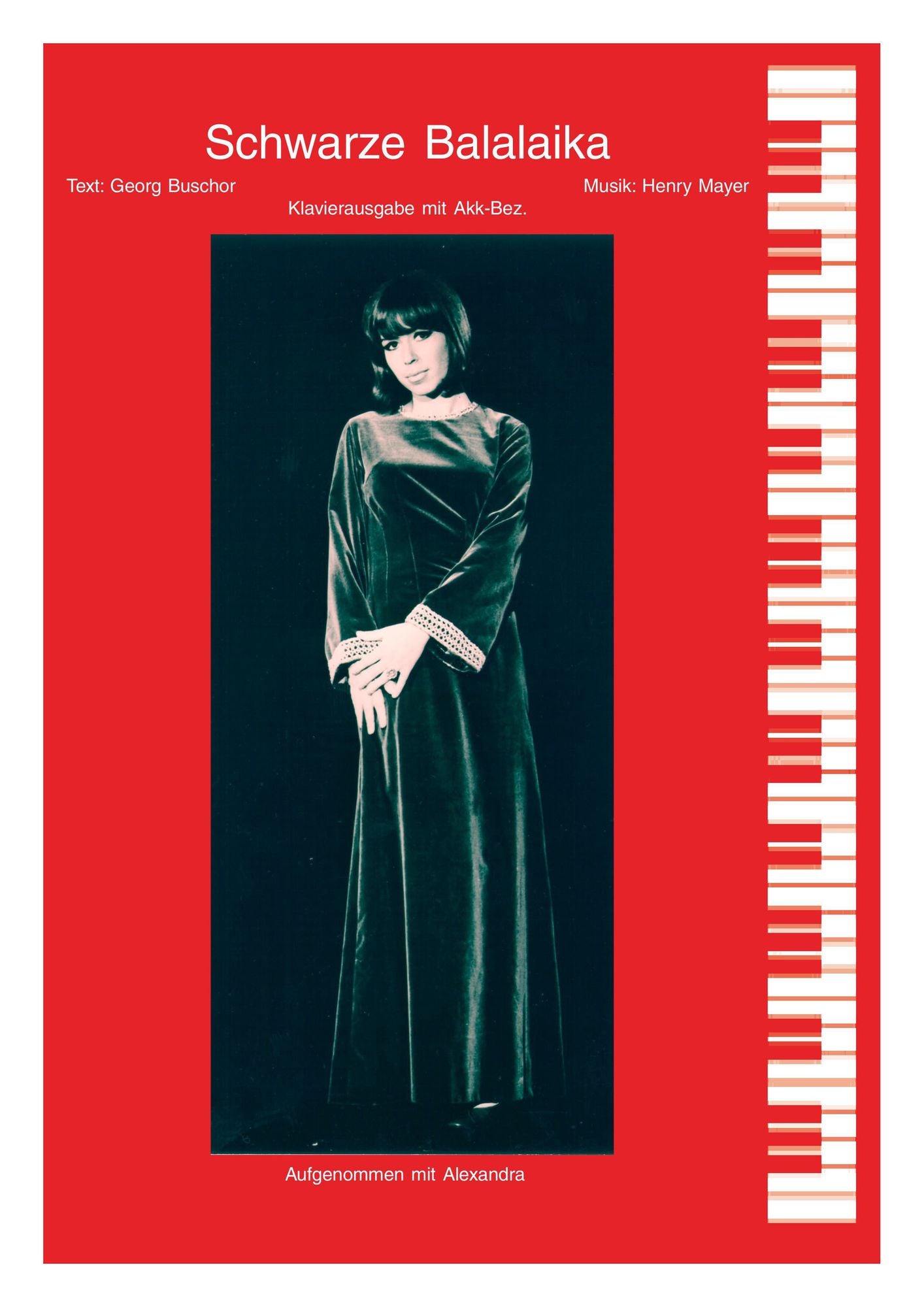 Schwarze Balalaika: as performed by Alexandra, Single Songbook
