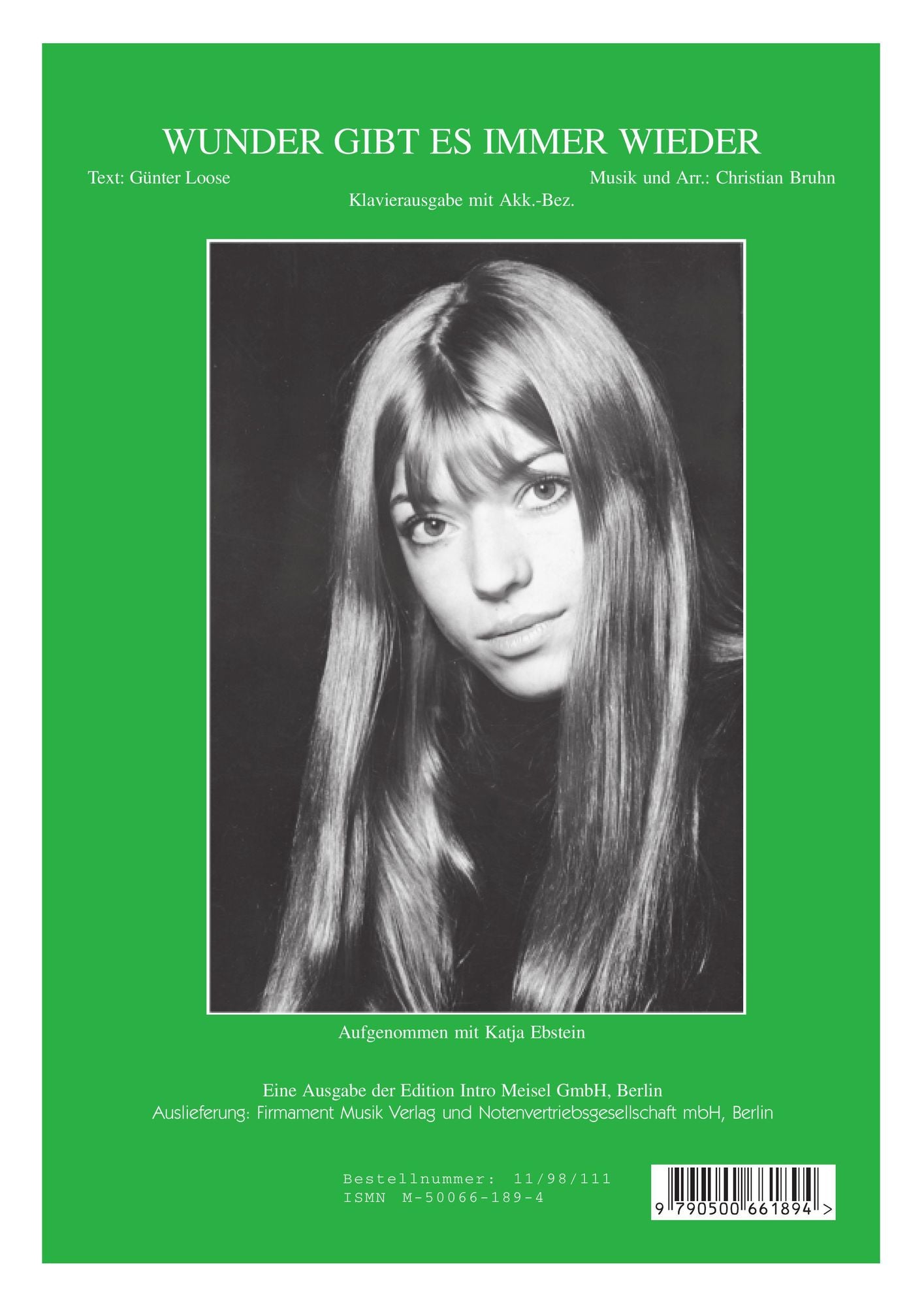 Wunder gibt es immer wieder: as performed by Katja Ebstein, Single Songbook