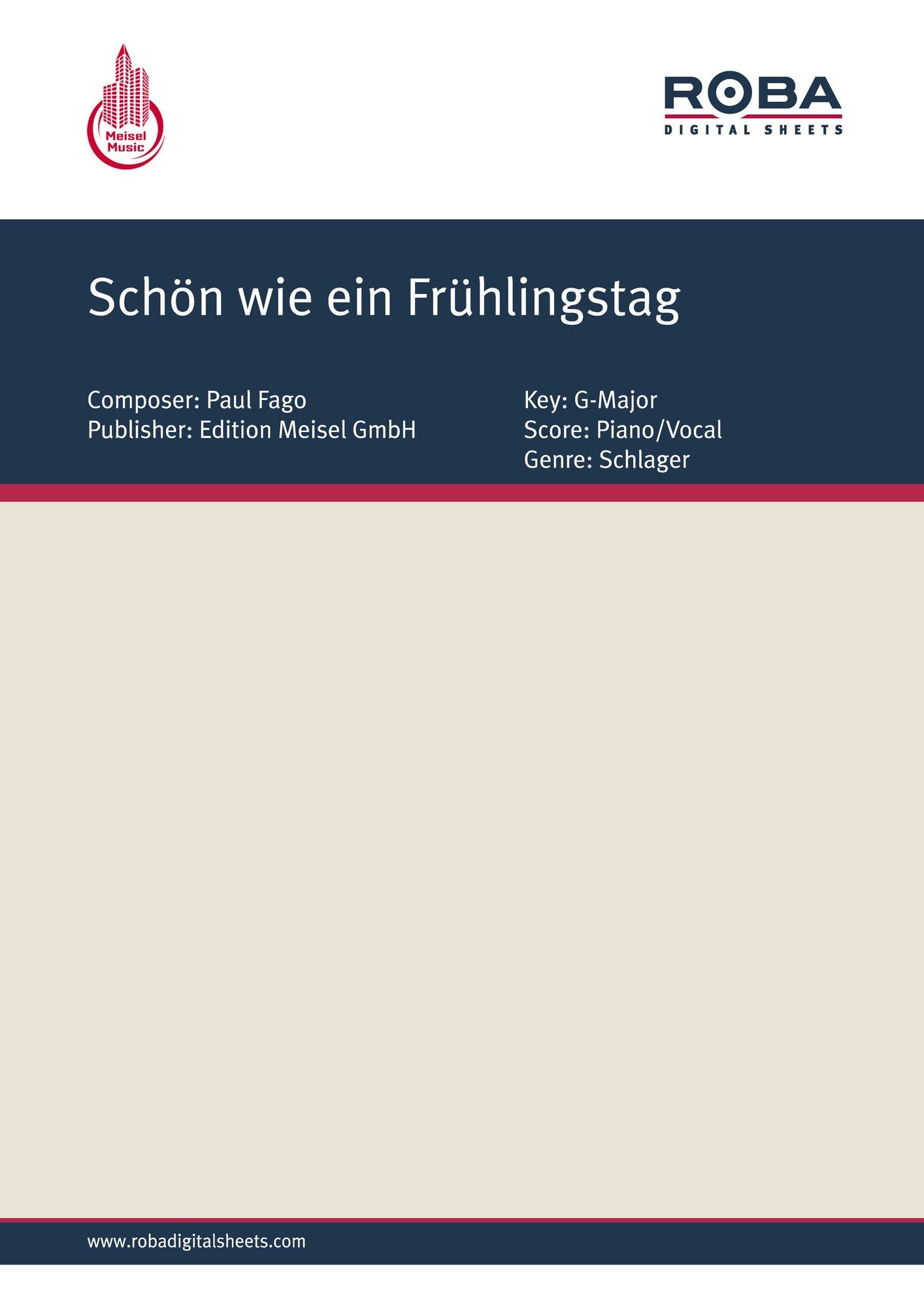 Schön wie ein Frühlingstag: Single Songbook