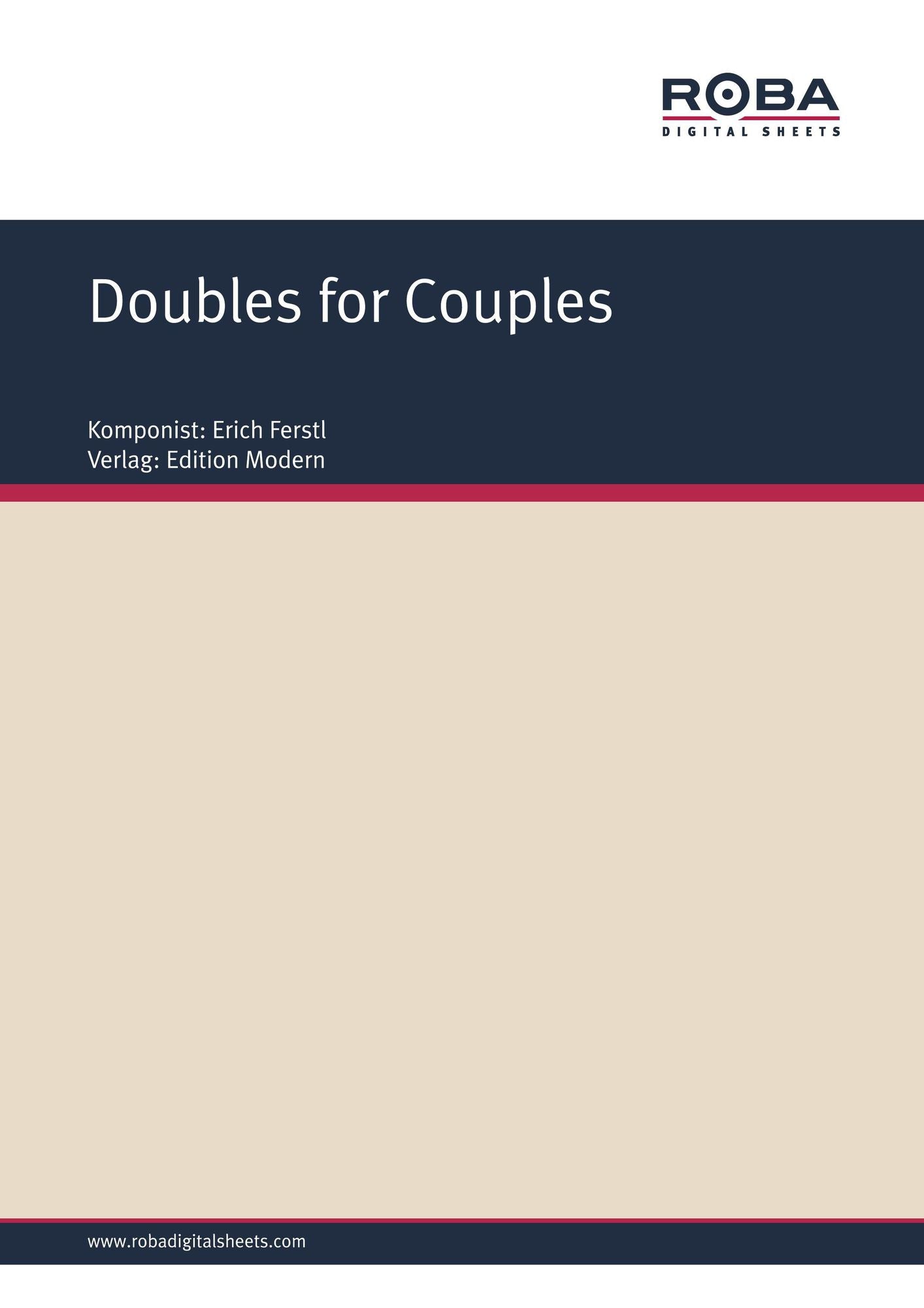 Doubles for Couples : Single Songbook