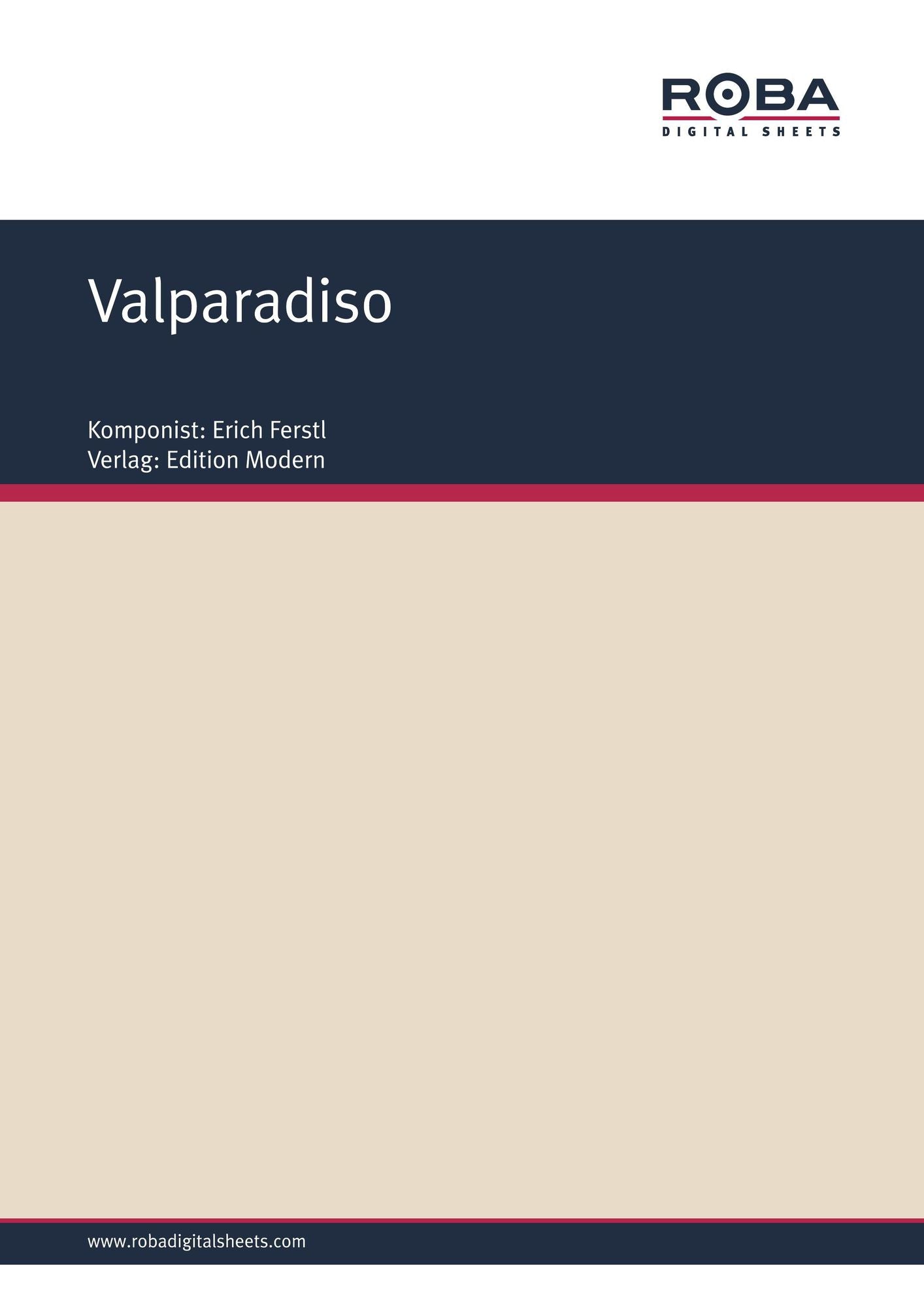 Valparadiso : Single Songbook