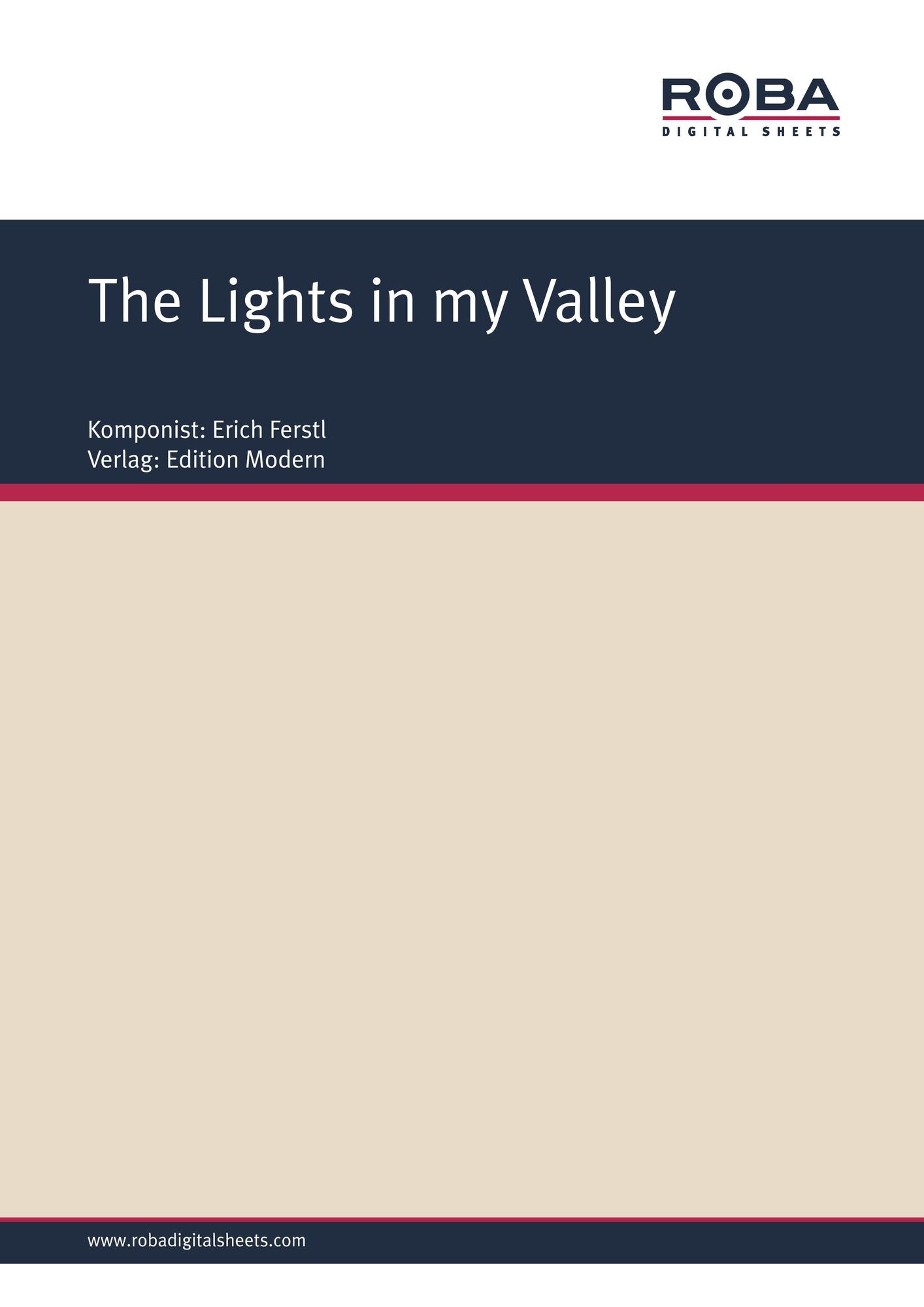 The Lights in my Valley : Single Songbook