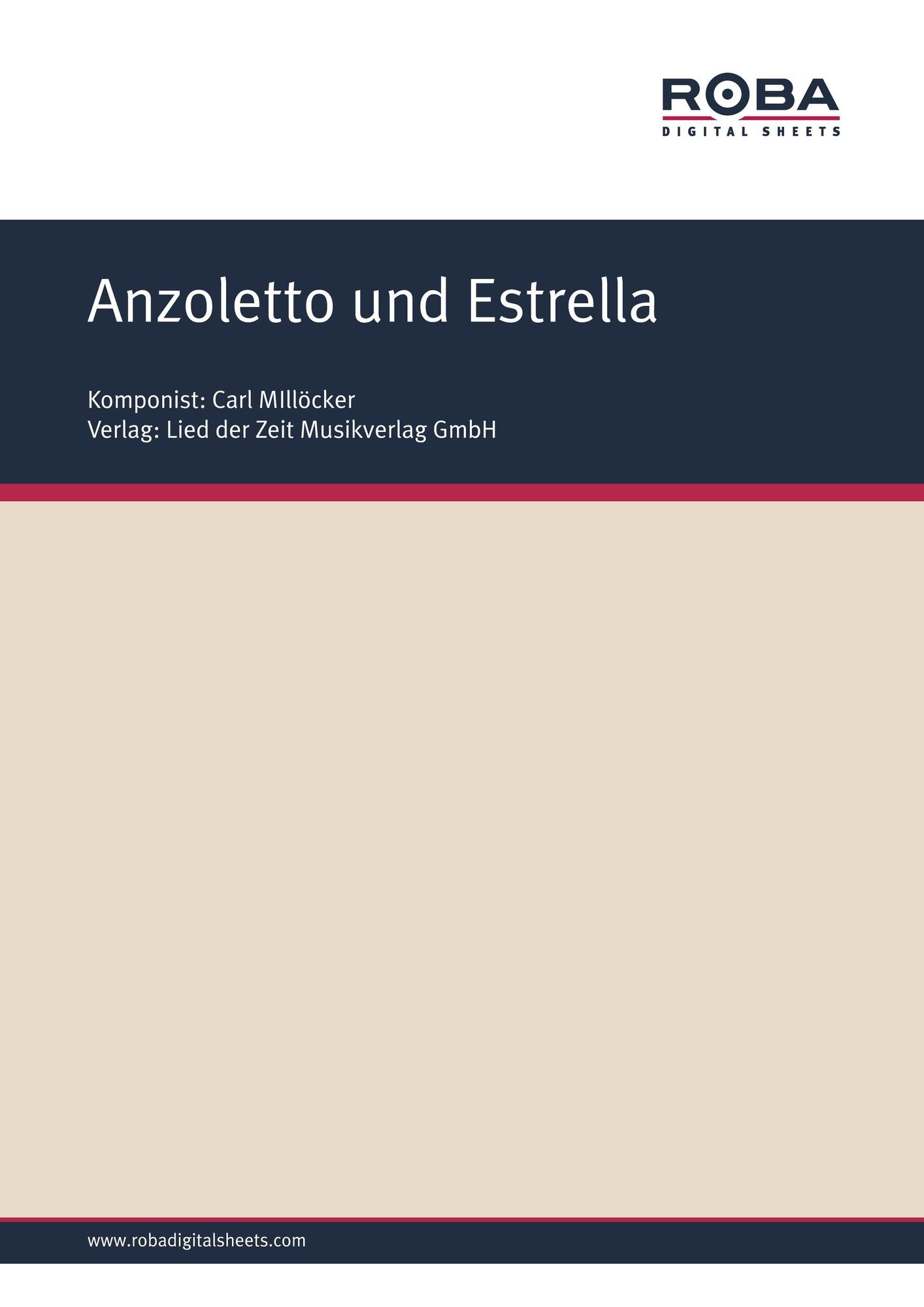 Anzoletto und Estrella: aus ,,Gasparone"