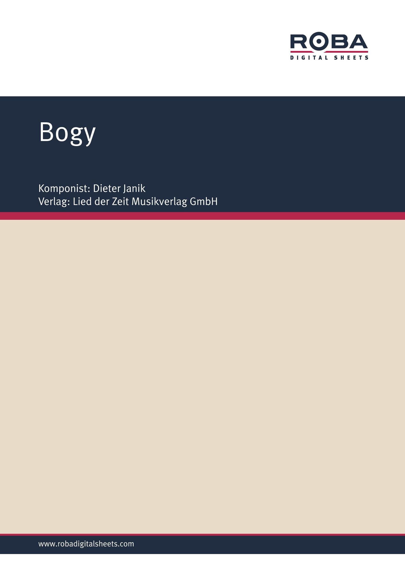 Bogy : sheet music for jazzpiano