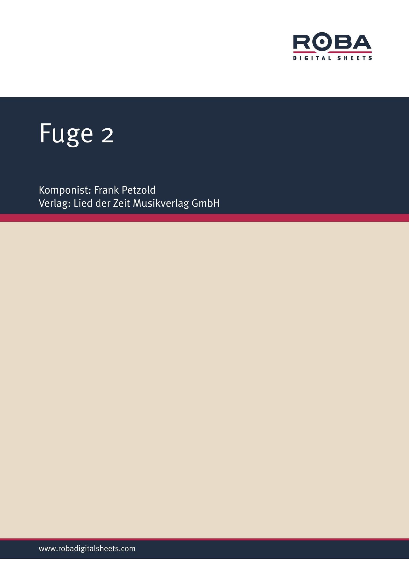 Fuge 2 : Sheet Music