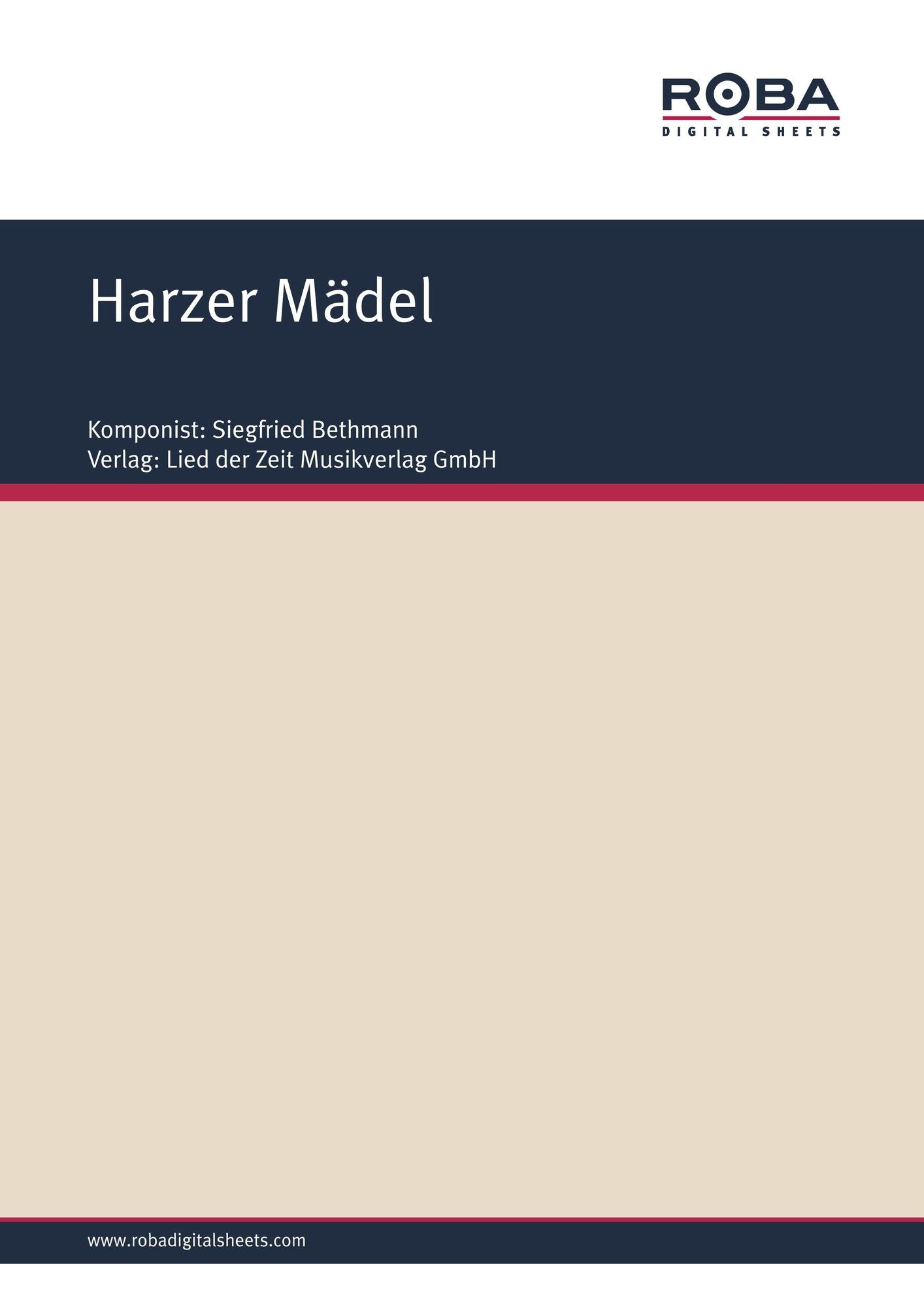 Harzer Mädel : Wanderlied
