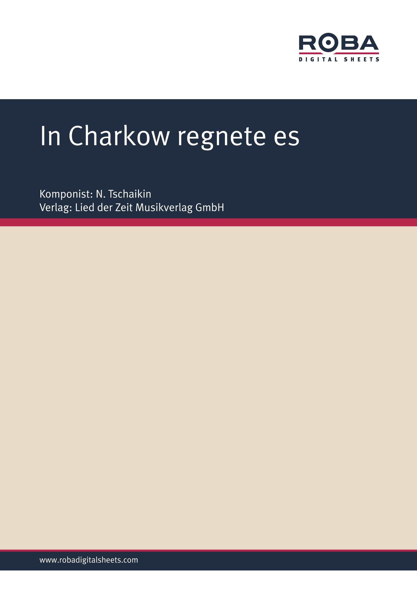 In Charkow regnete es : Ukrainische Volksweise