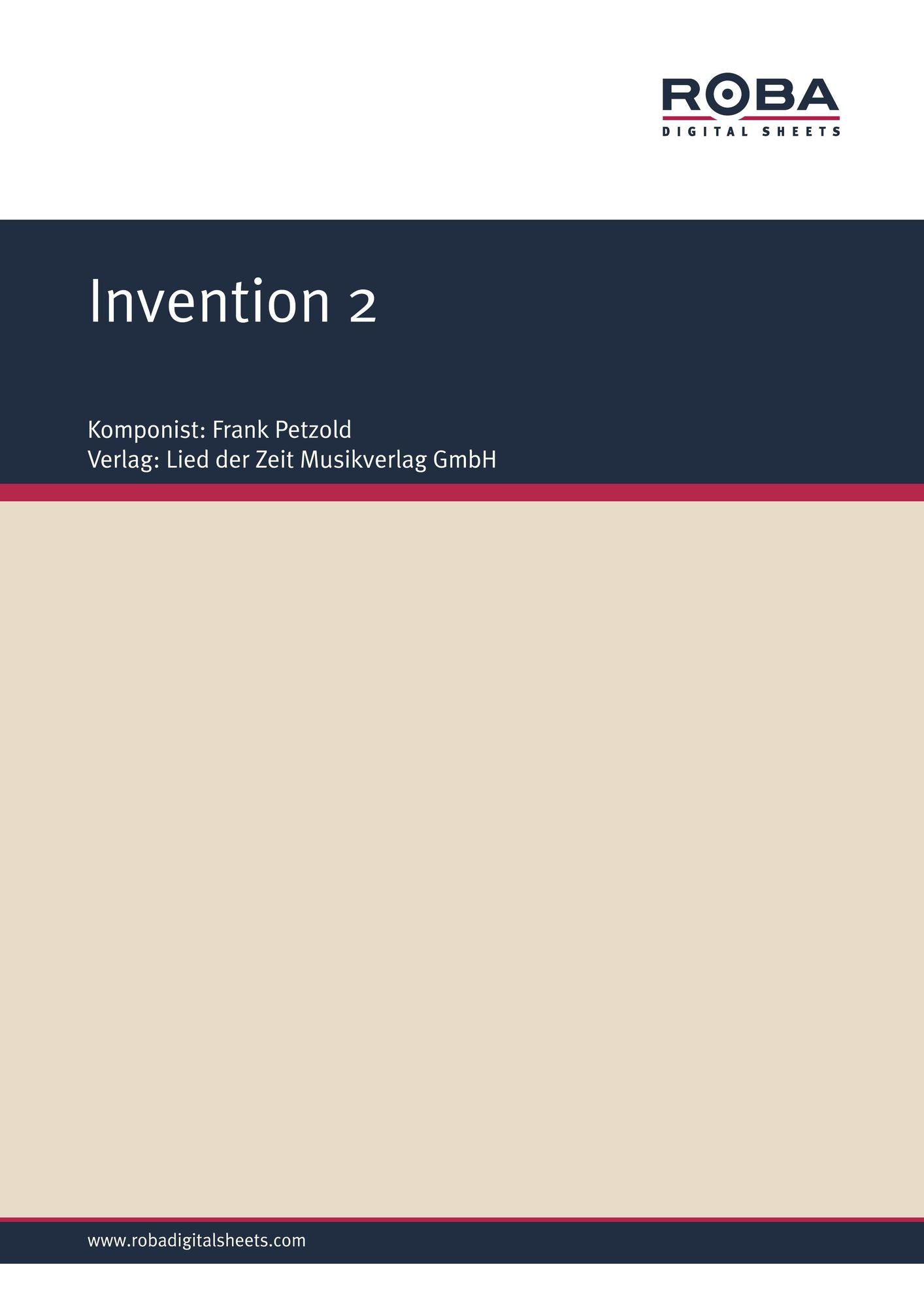 Invention 2 : Sheet Music