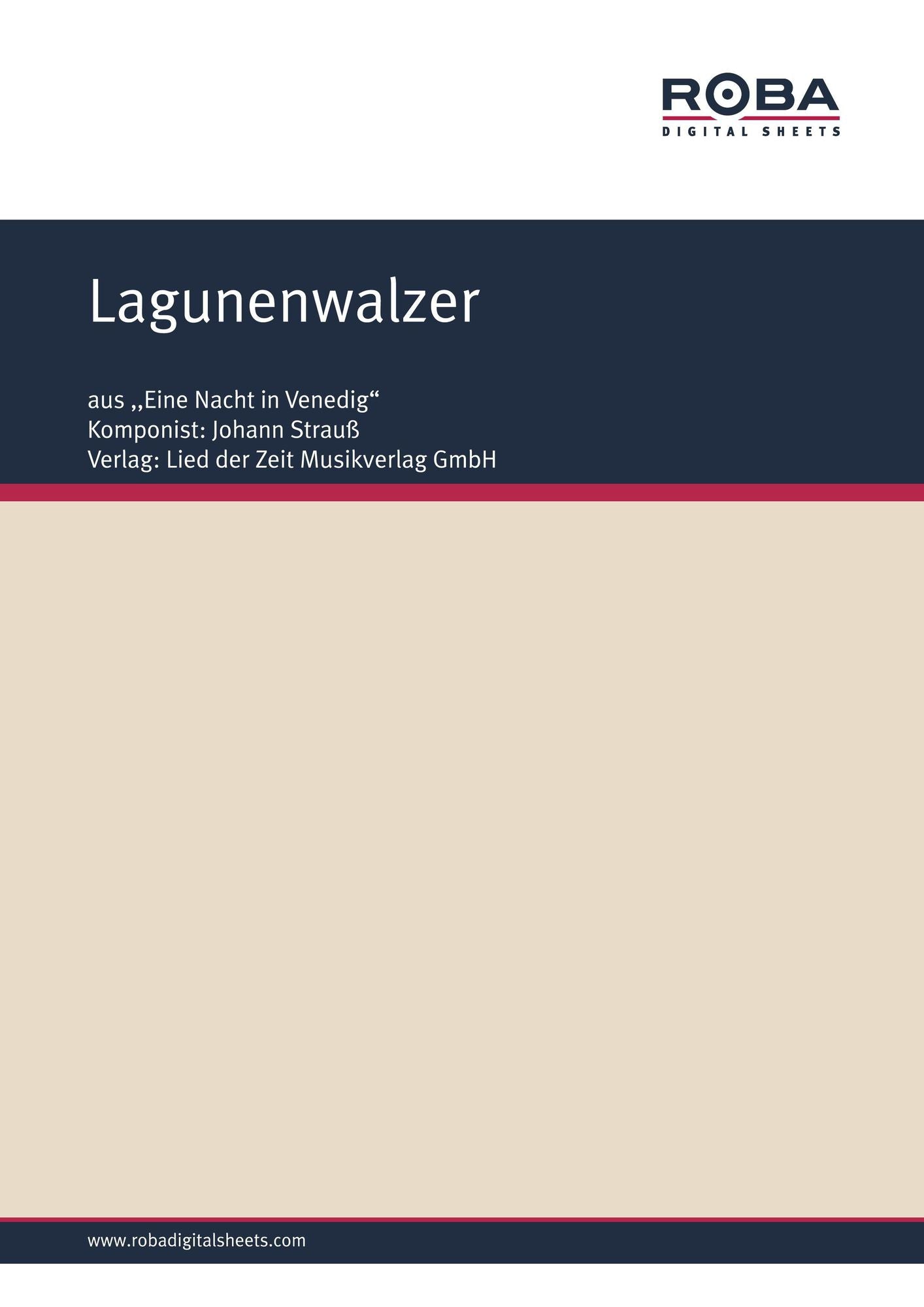 Lagunenwalzer : aus ,,Eine Nacht in Venedig"