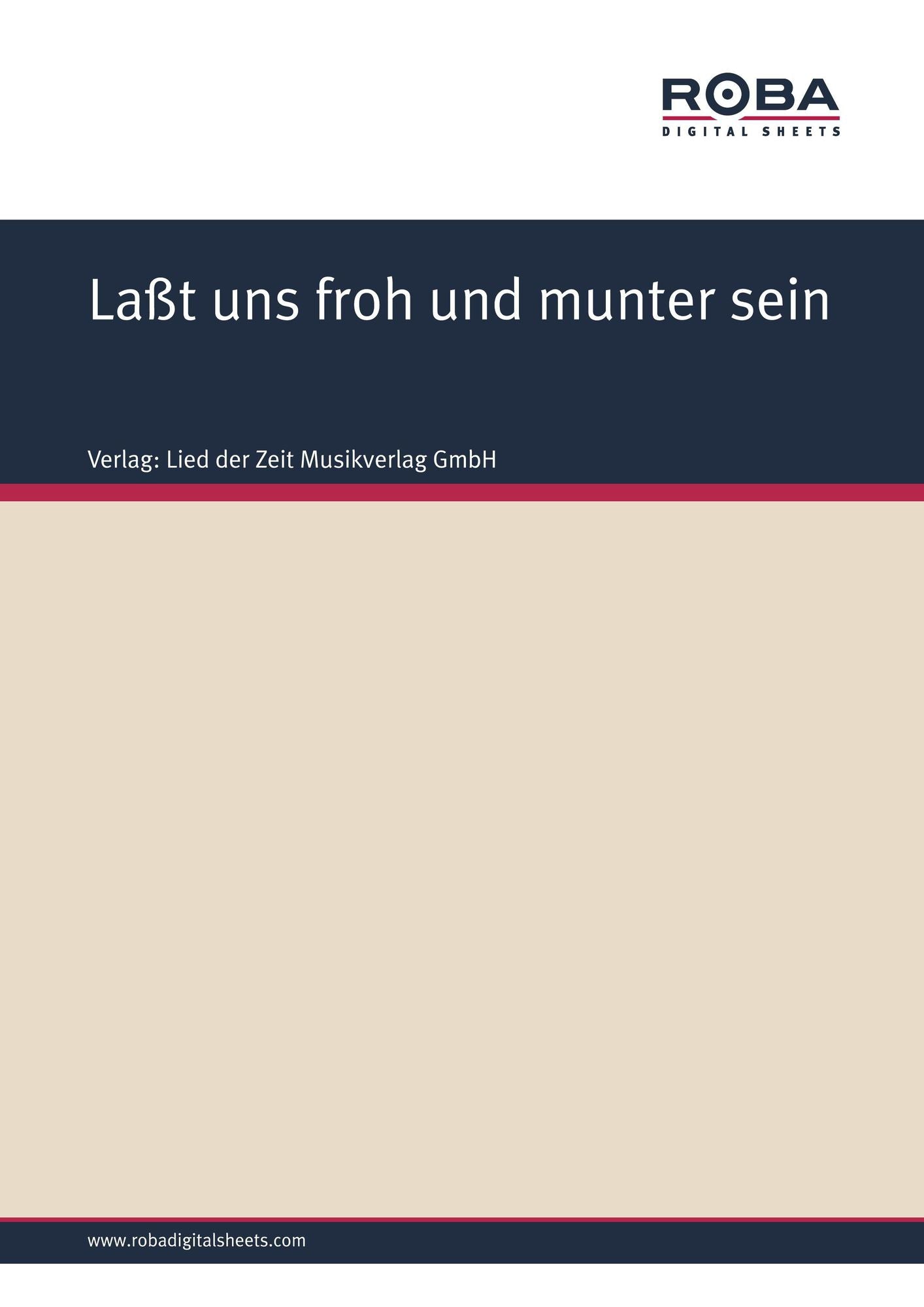 Laßt uns froh und munter sein: Single Songbook
