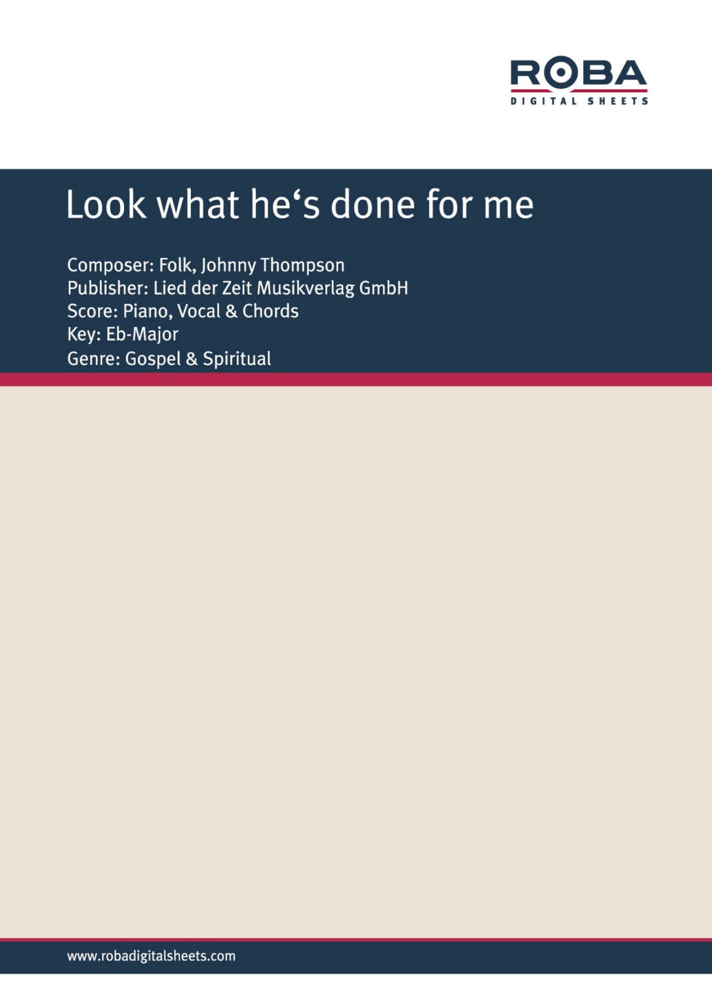 Look what he's done for me : Single Songbook