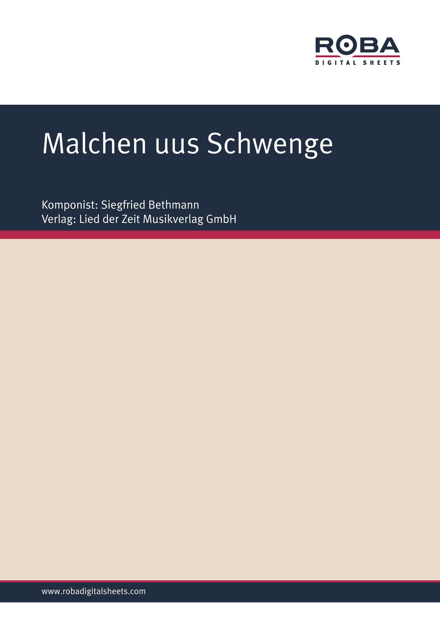 Malchen uus Schwenge : Bauernwalzer (Herta und Erich Siebert gewidmet)